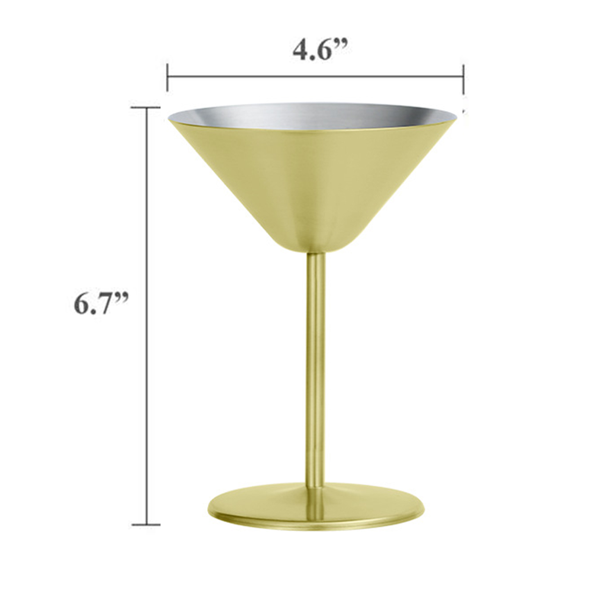 Stainless Steel Martini Goblet 6