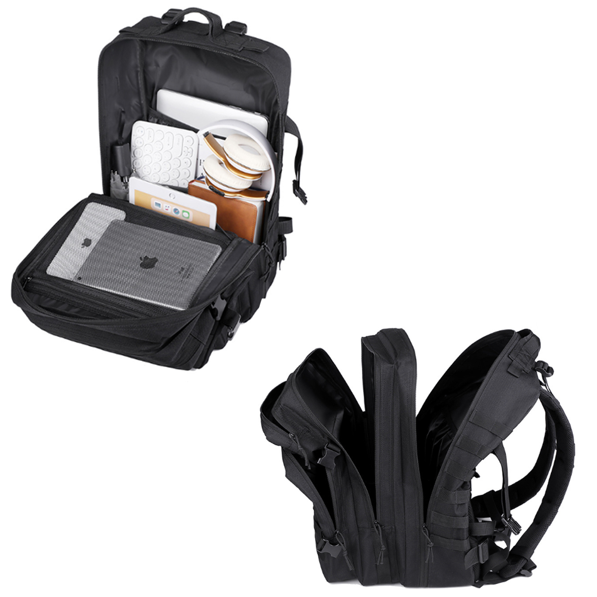 40L Military Tactical Backpack W/ Large Capacity 3