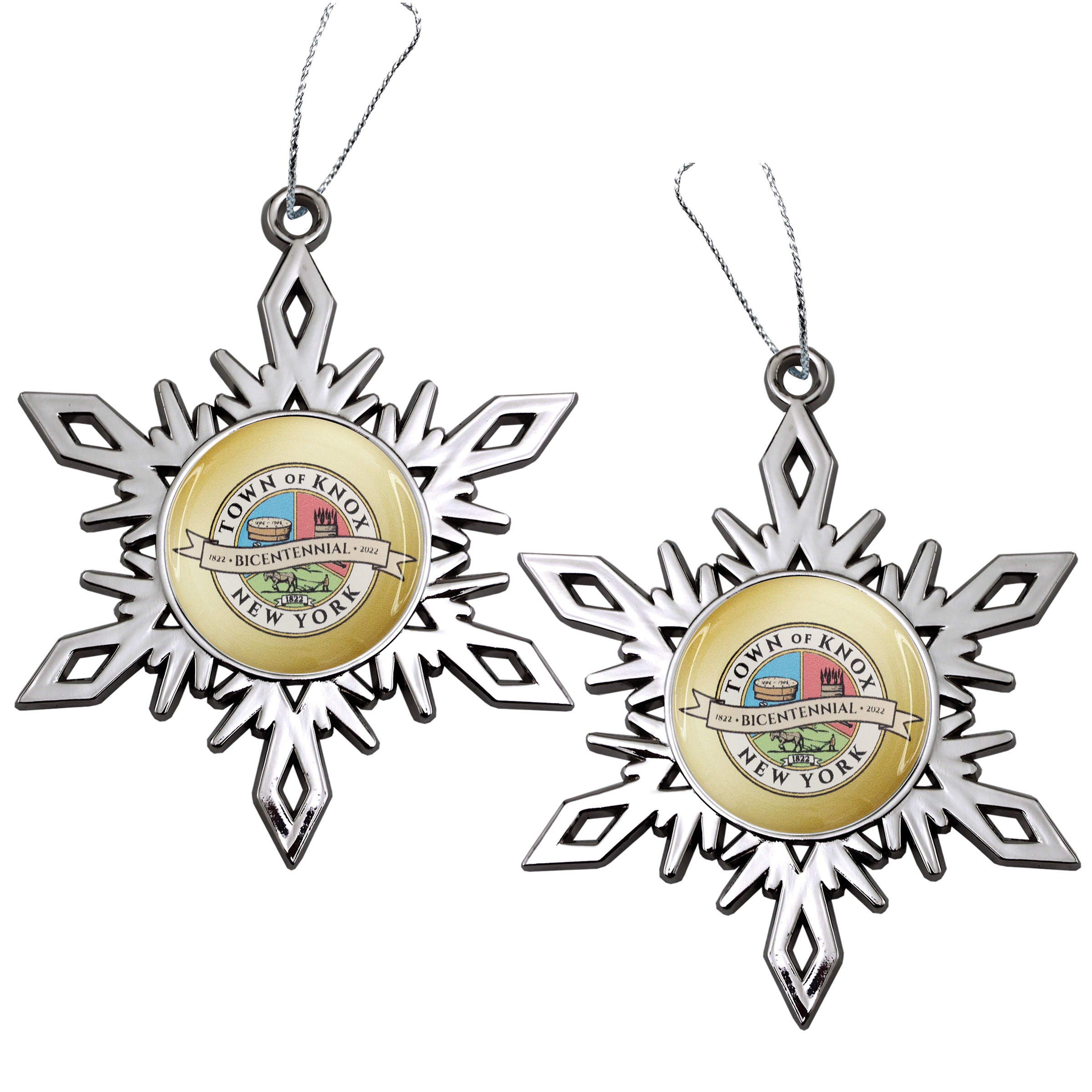 Nickel Snowflake Holiday Ornament (2-Sided) 5