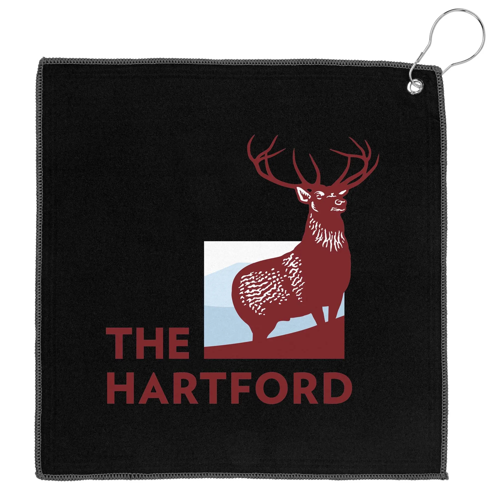 12x12 Recycled Golf Towel with Carabiner 1