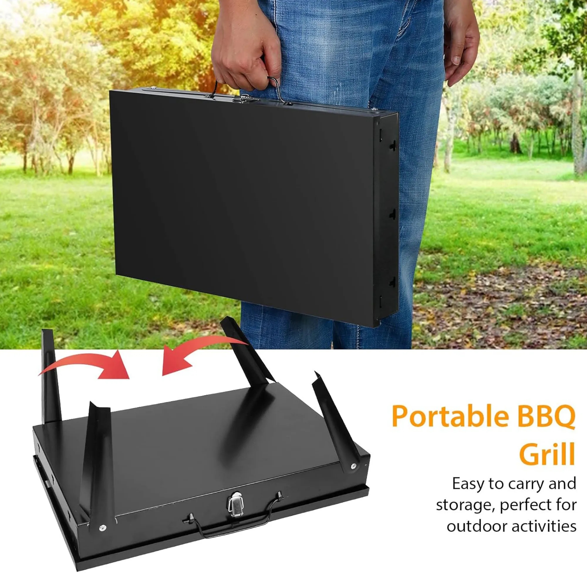 Foldable And Portable Barbecue Grill 2