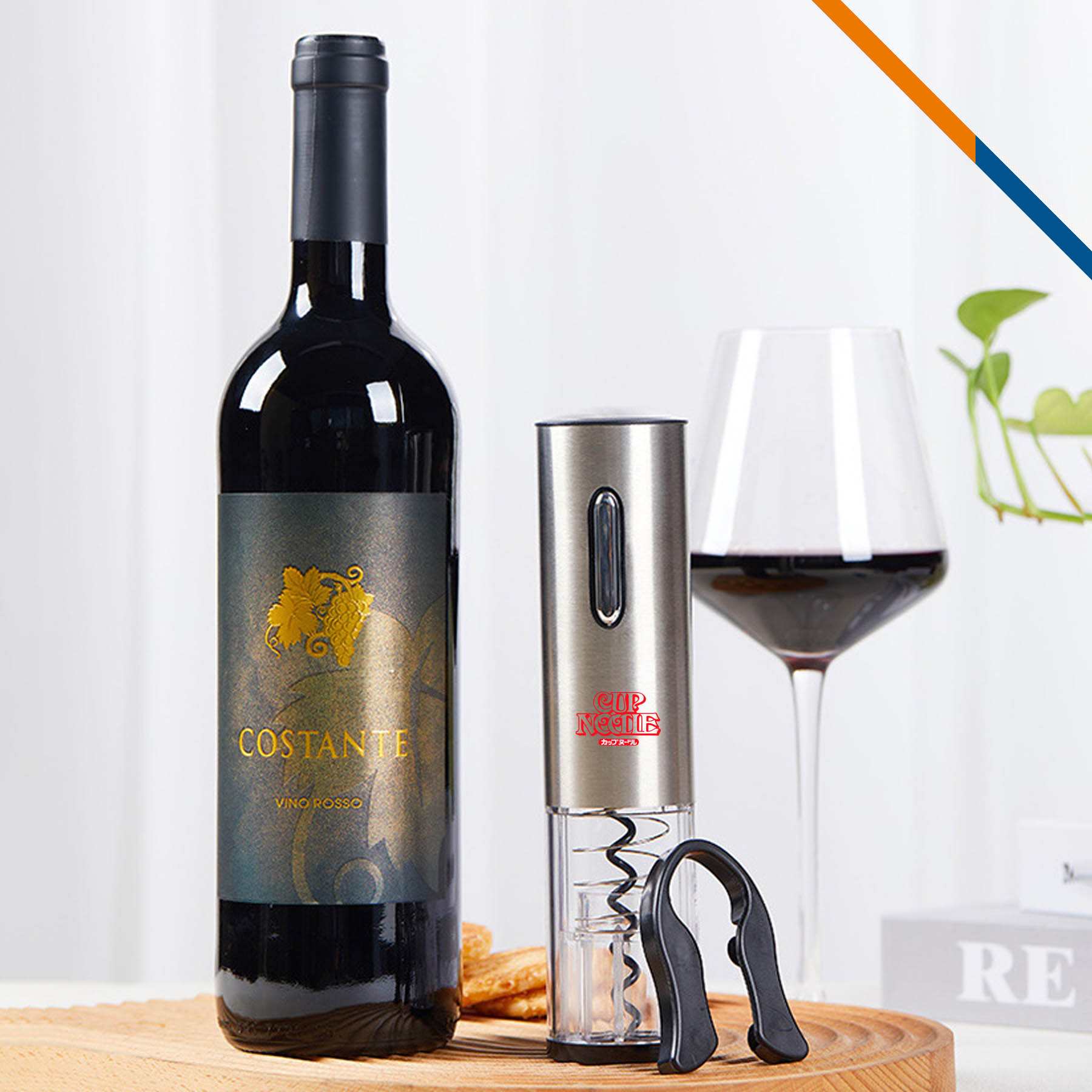 LuxCork Electric Wine Opener Set 3