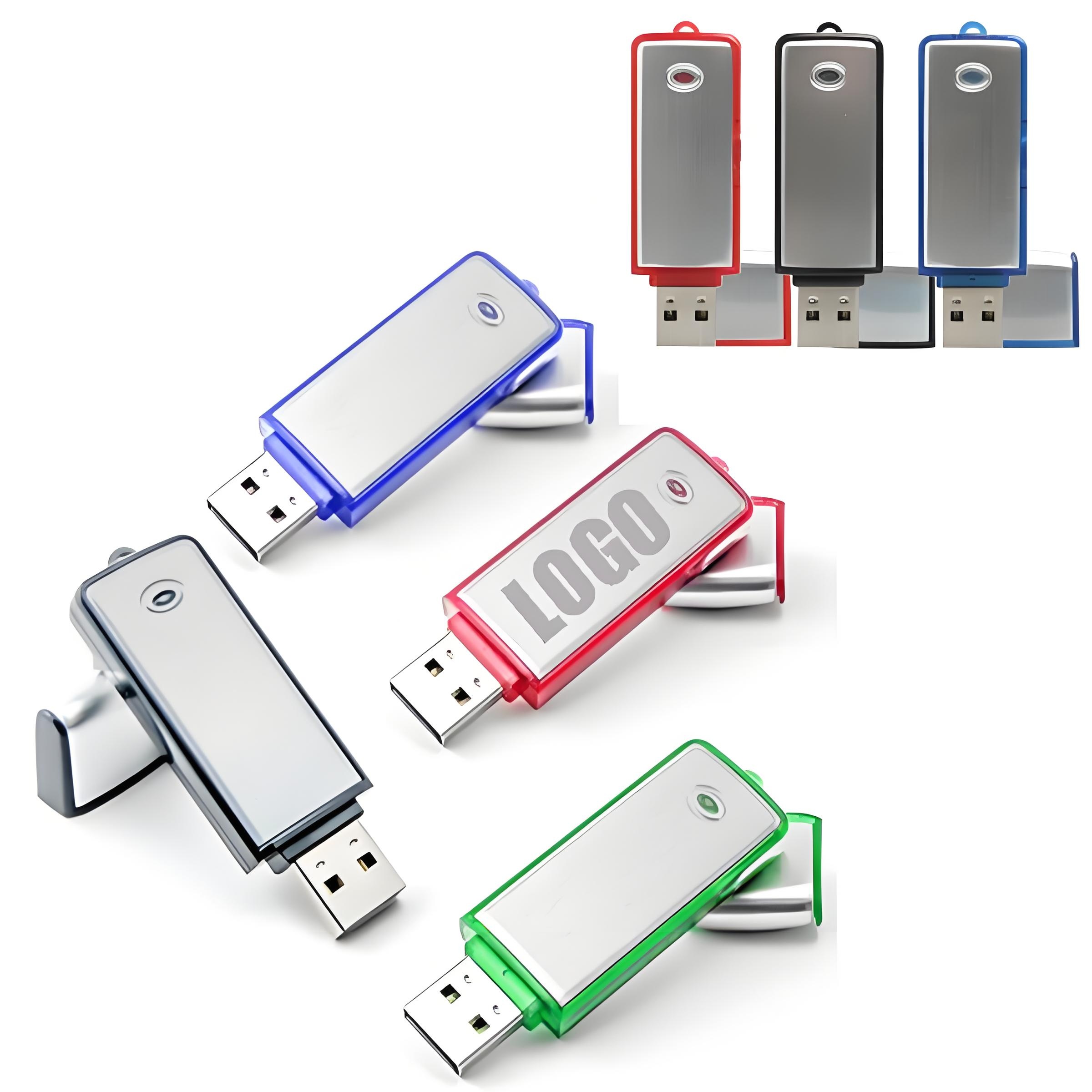 Classic Metal USB Flash Drive W/ Plastic Accents (32GB) 2