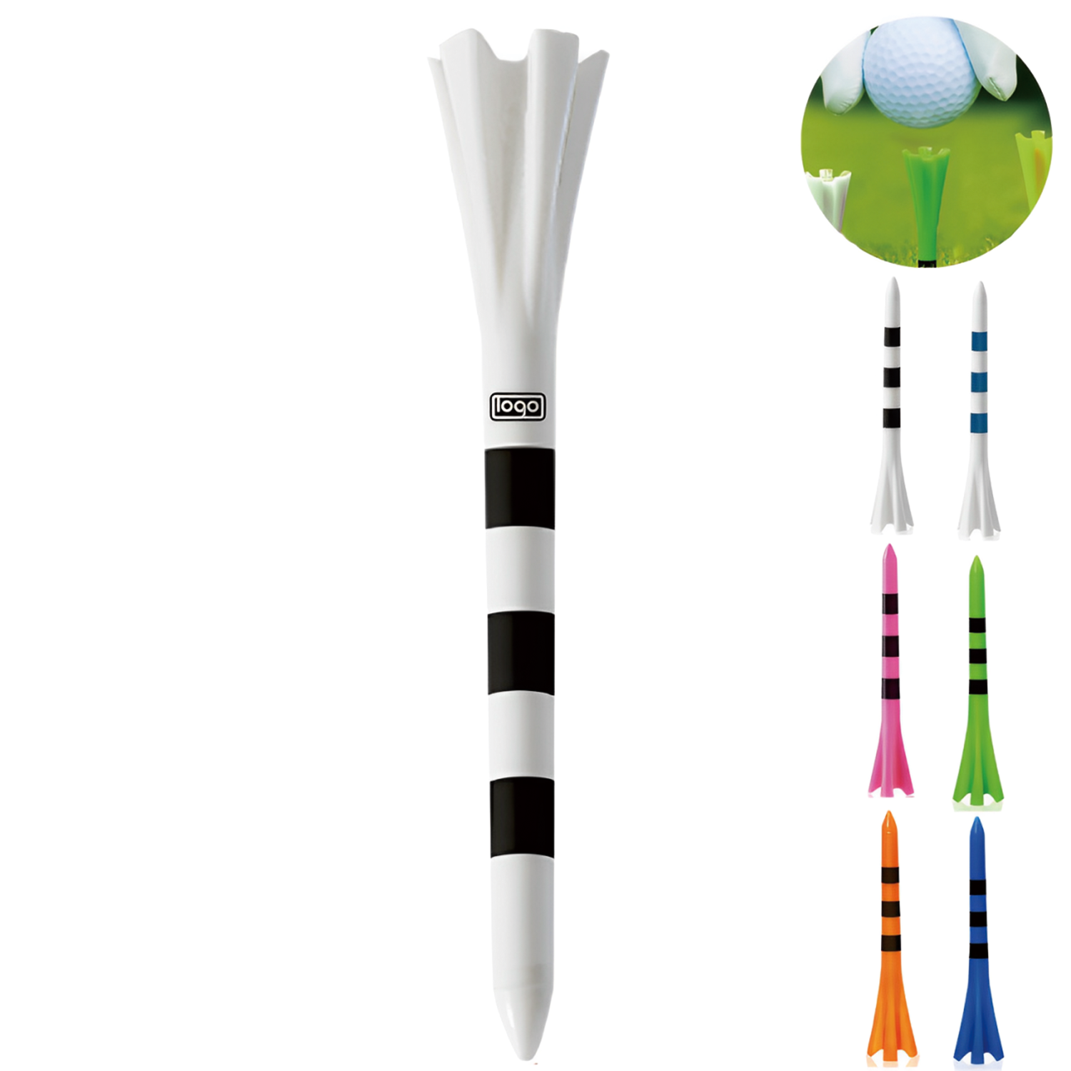 Wear-Resistant Plastic Golf Tees 3