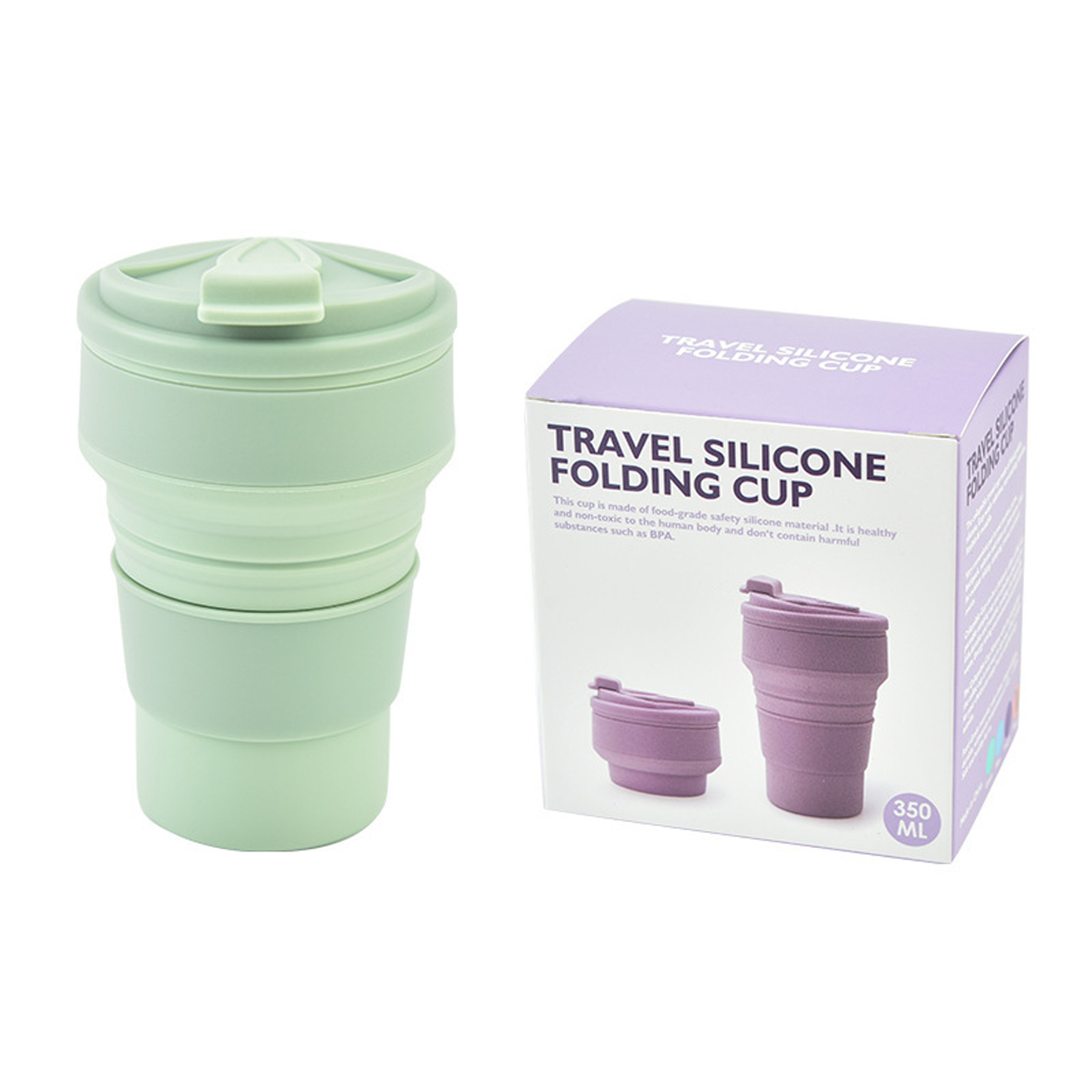 12oz Silicone Collapsible Travel Cup 5