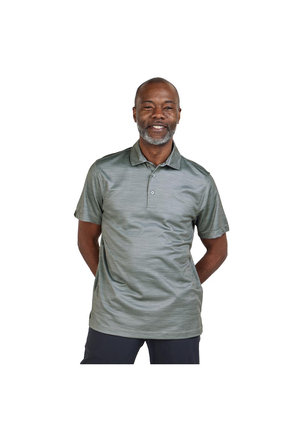 Storm Creek Men's Unwinder Printed Bamboo Short Sleeve Polo 13