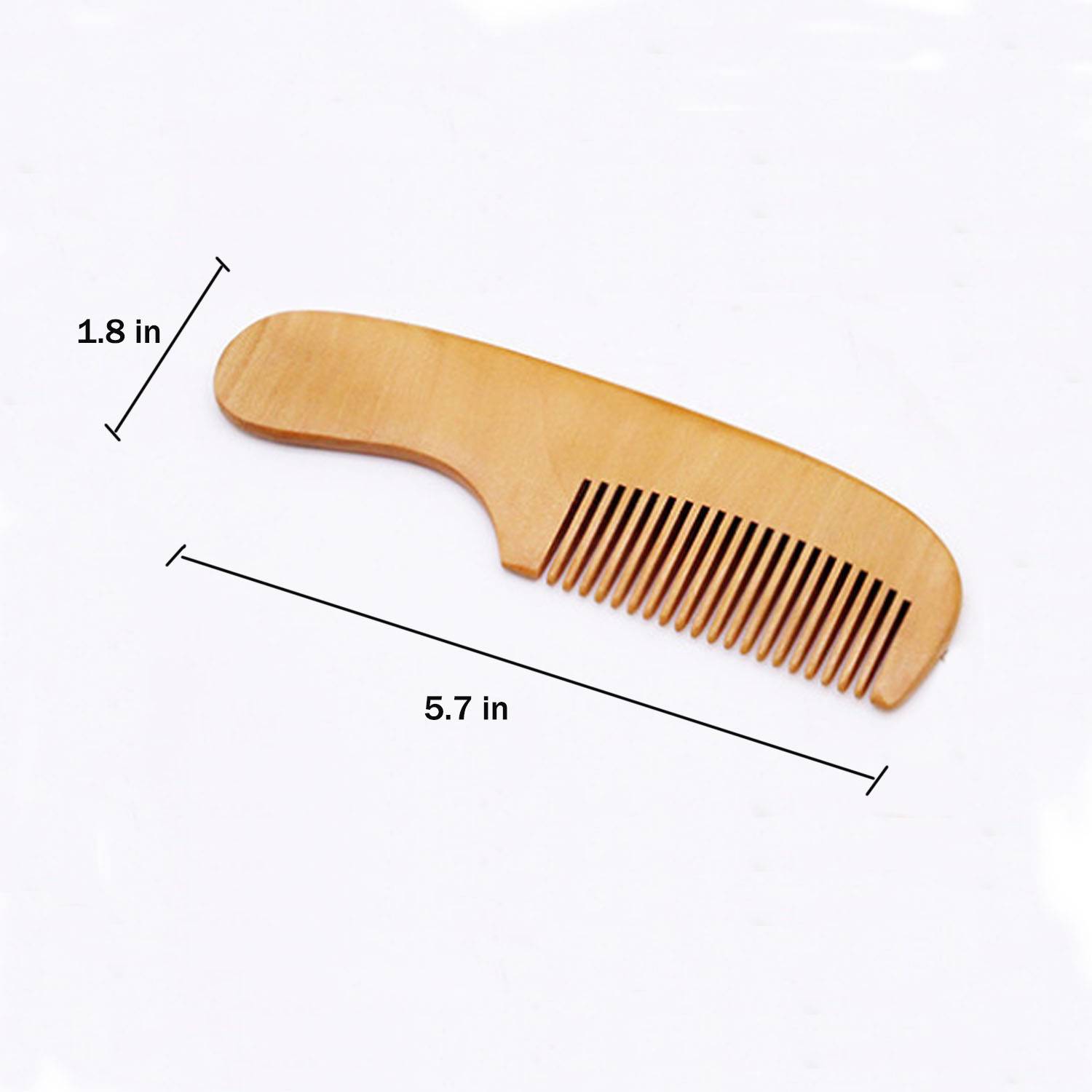 Natural Goat Bristle Baby Brush & Comb Set for Scalp Care 8