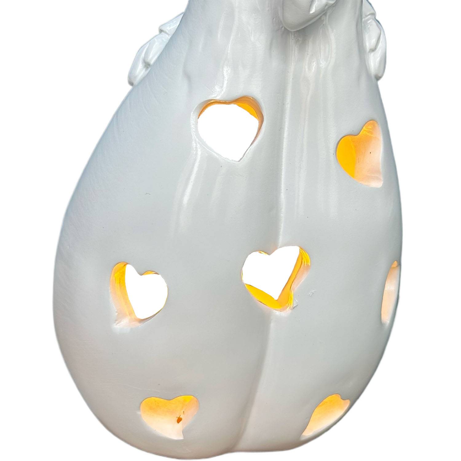 Mothers Day Heartwarming Resin LED Candle Holder Statue 4