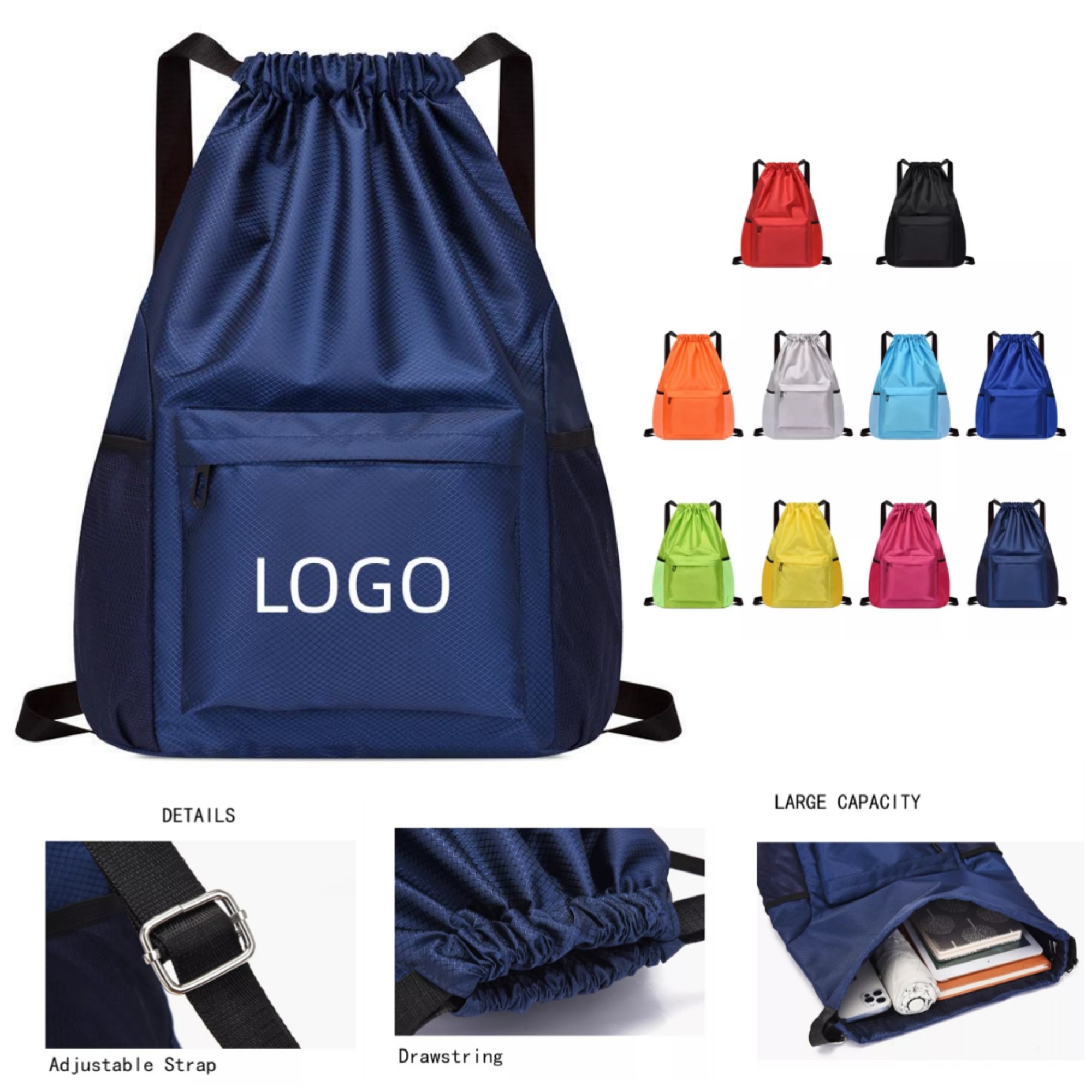 Large Oxford Cloth Drawstring Bag 2