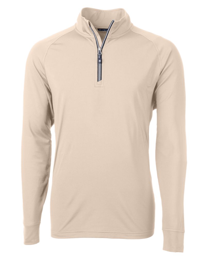 Cutter & Buck Adapt Recycled Soft Knit Stretch  Mens Quarter Zip Pullover 158