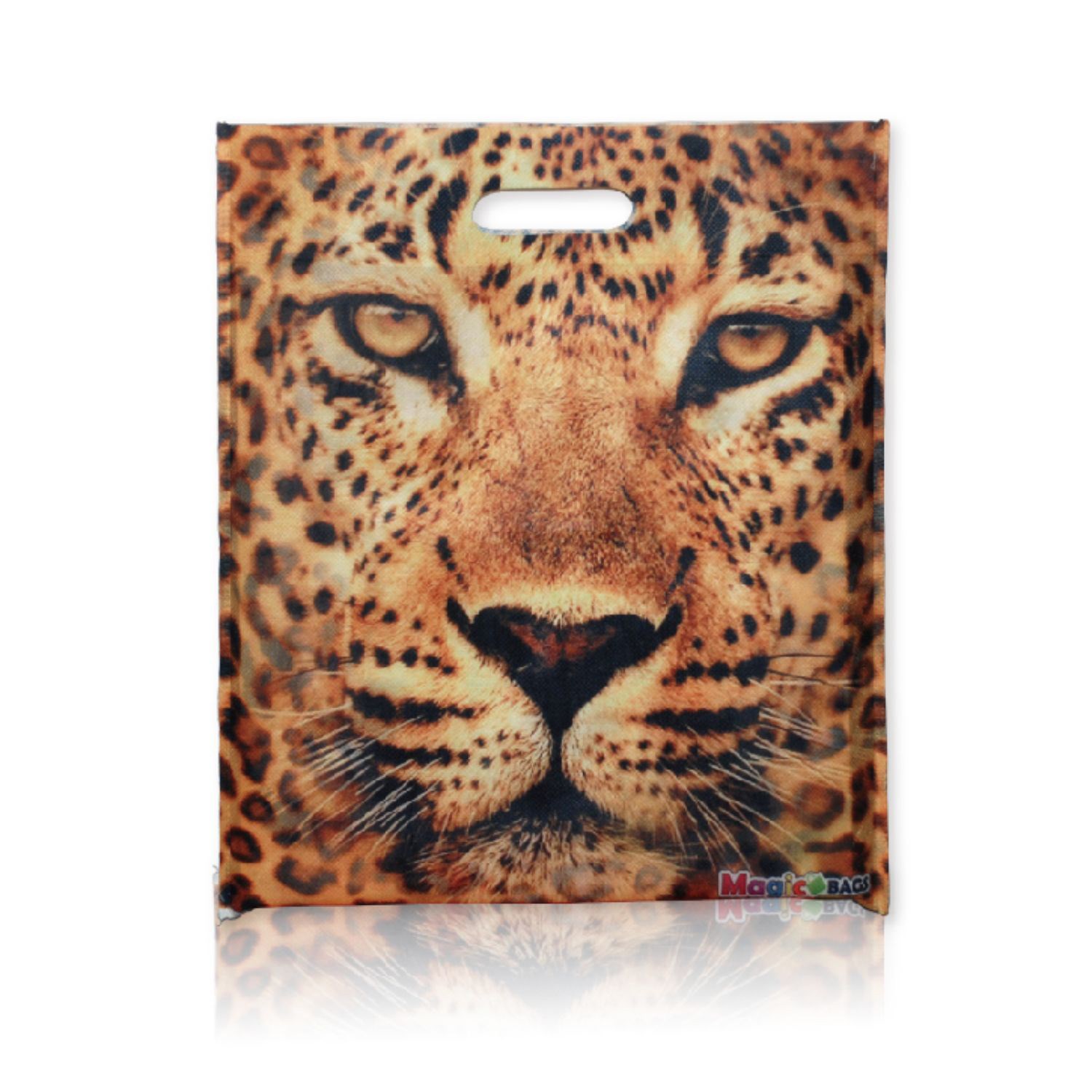 100 GSM Large Full Color Tote Shopping Bag with Die-Cut Handles (14" x 16")