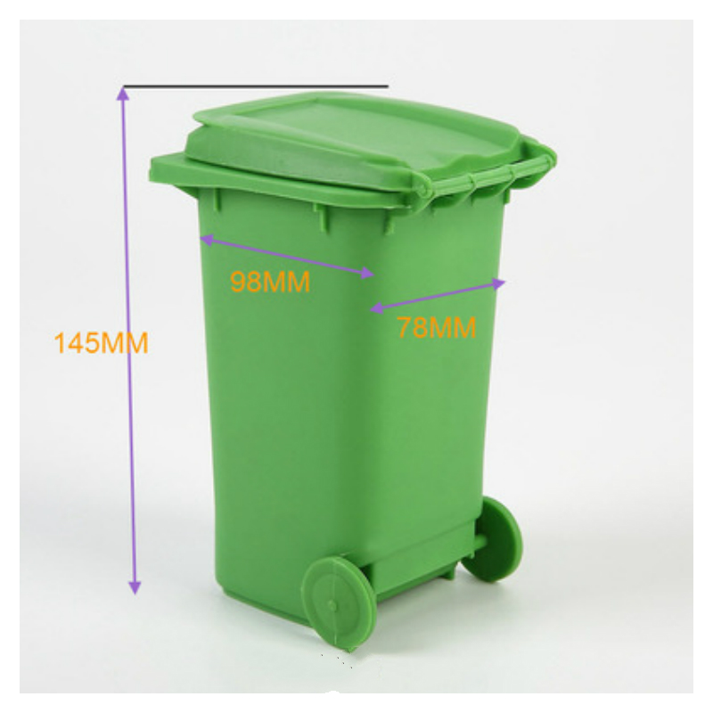 Trash Can and Recycling Mini Storage Bin Pen Holder 2