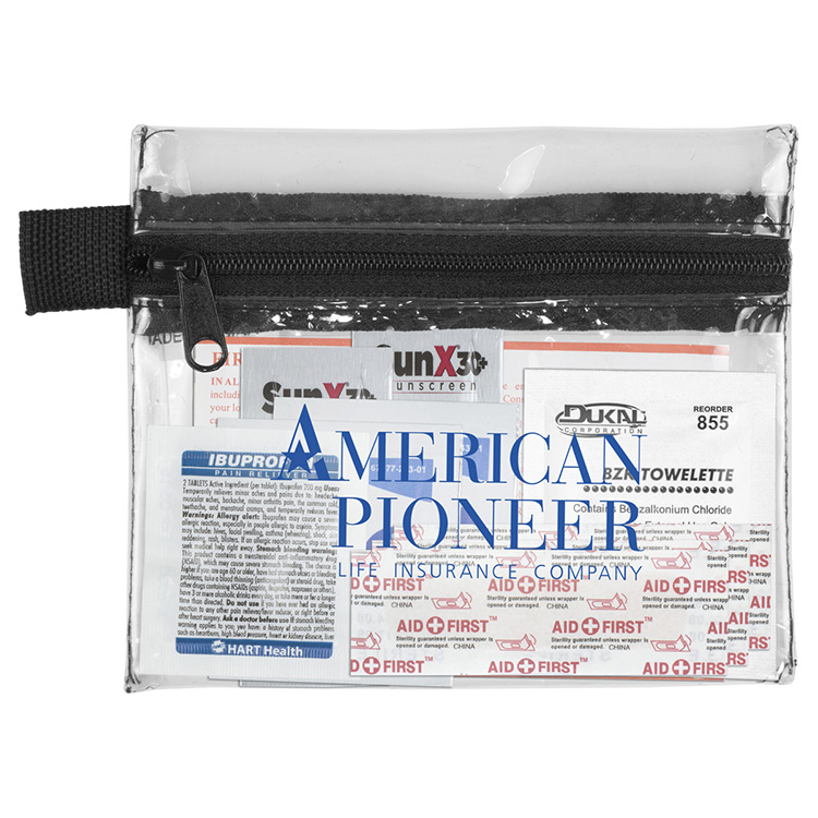 "TAG-A-LONG PLUS" 8 Piece First Aid Kit 28