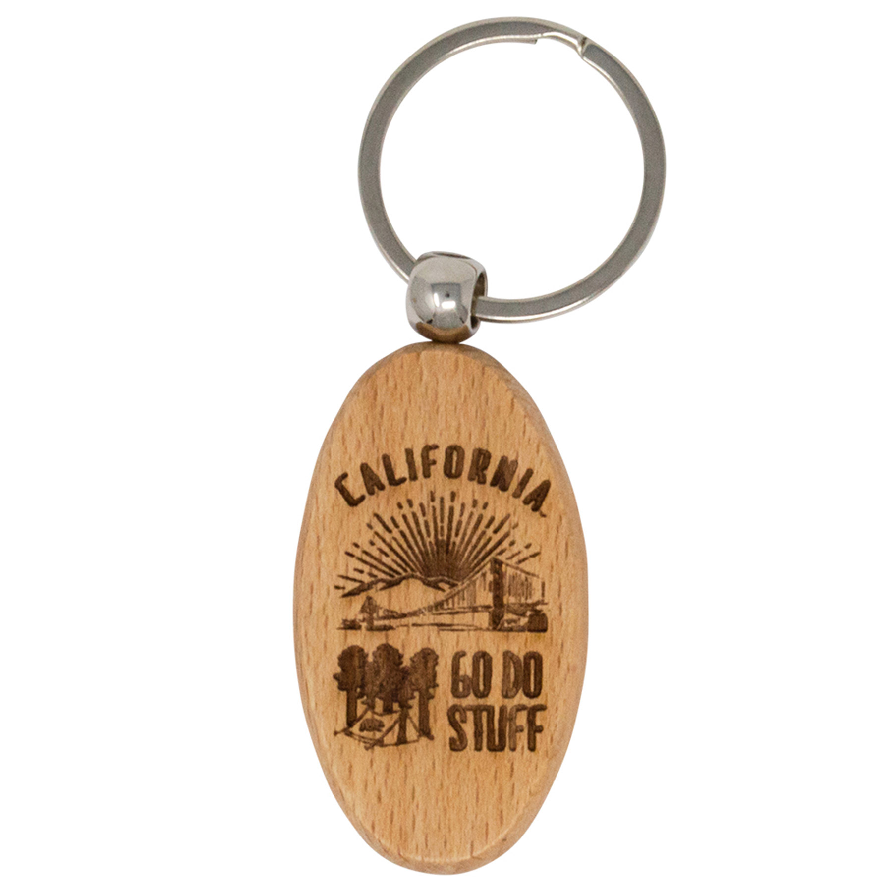 Wood Keychains: Oval