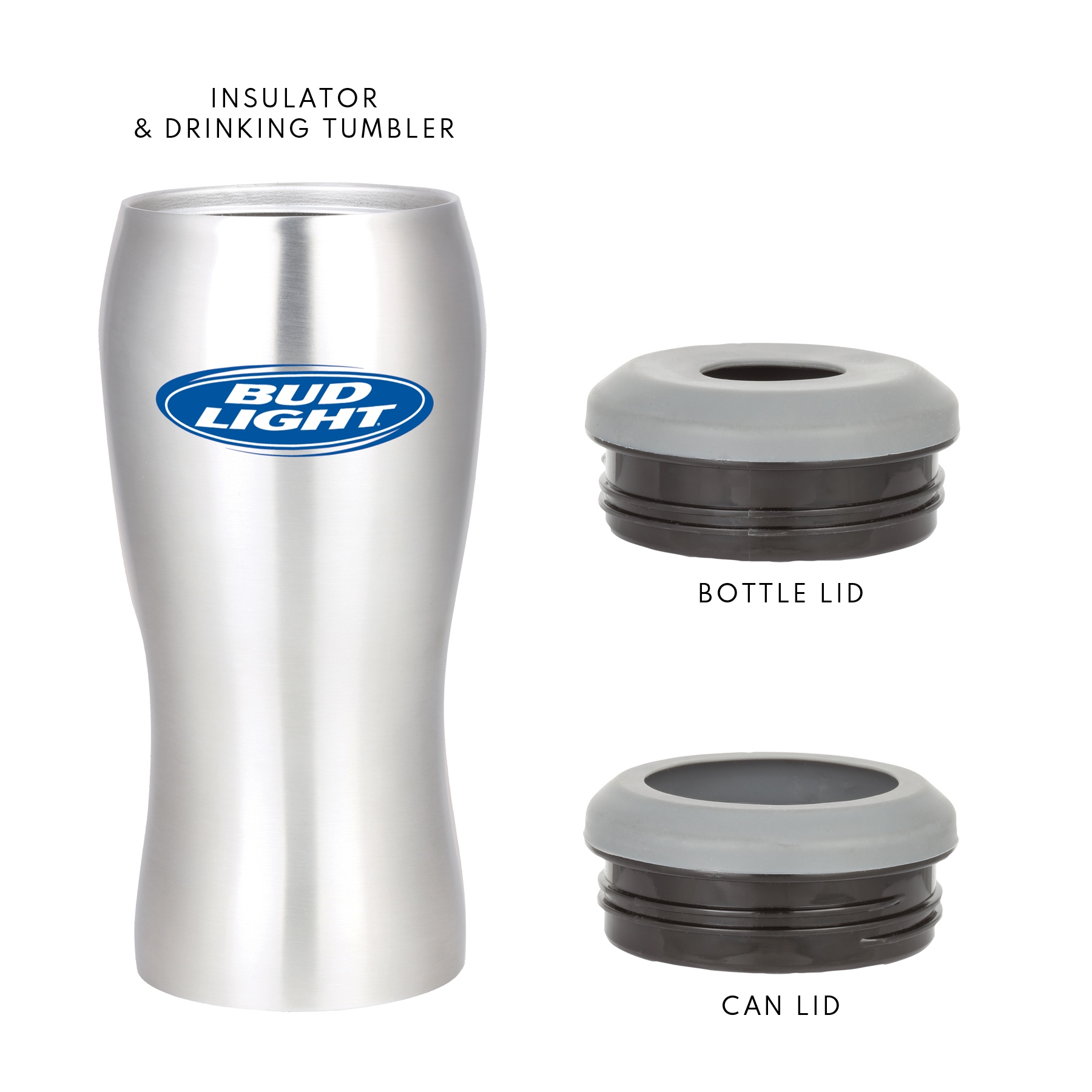 Chillz 3-in-1 Stainless Steel Insulator w/Carabiner 3