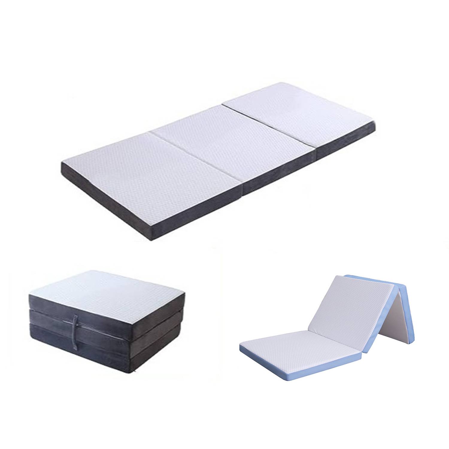 Skin-Friendly Fabric Tri-Fold Mattress Fitness Mat 3