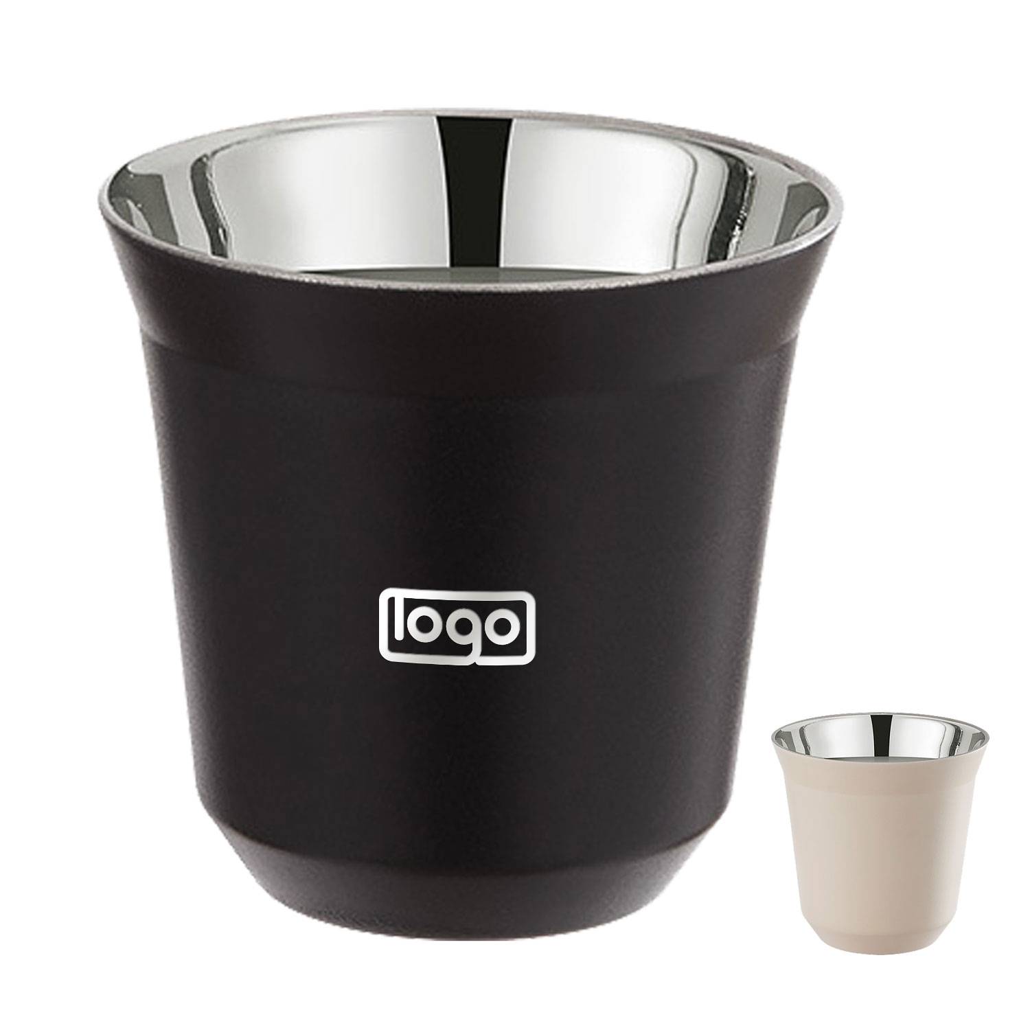 2.7oz Double Wall Stainless Steel Espresso Cup 4