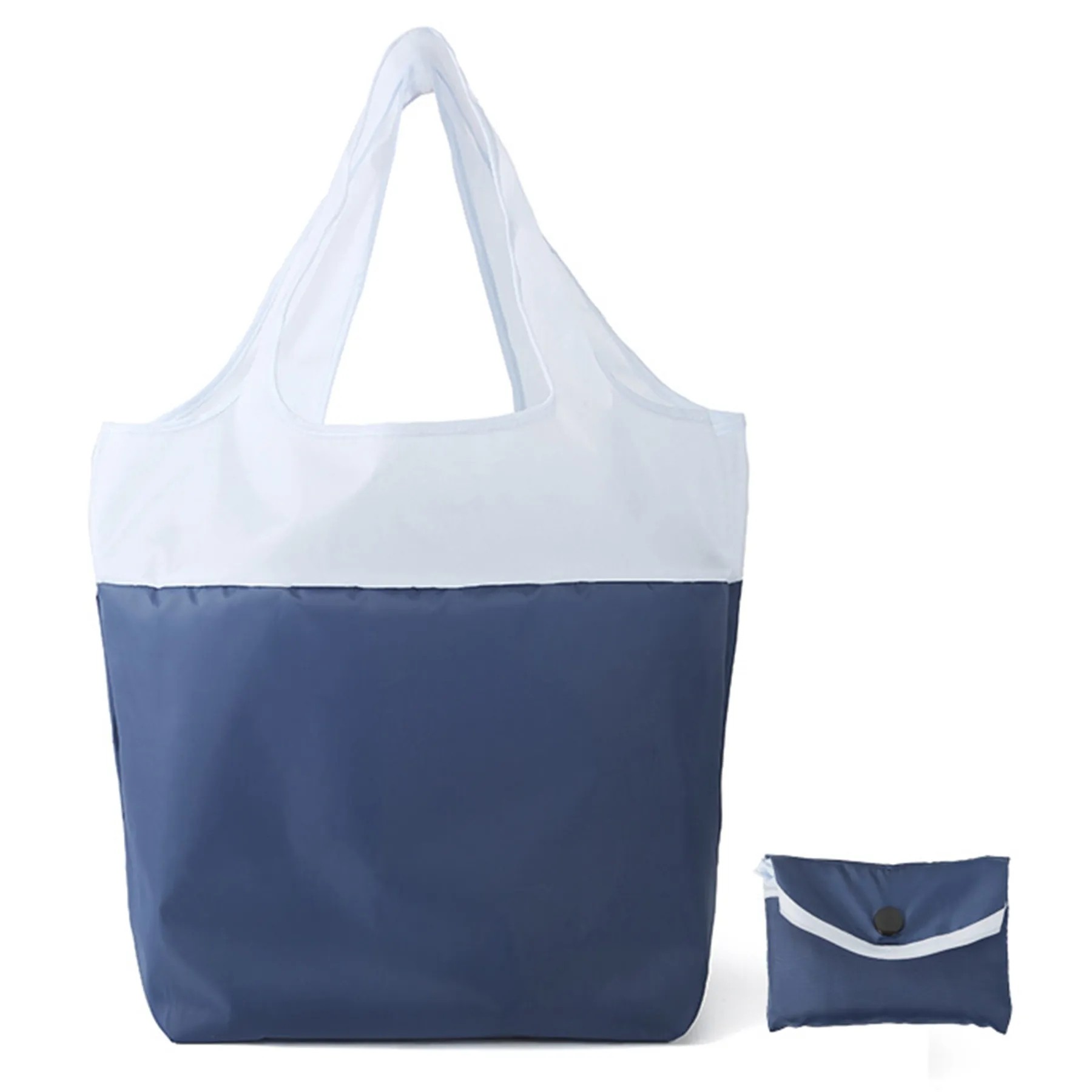 Two-Tone Folding Shopping Bag, custom tote bag with logo imprint 5