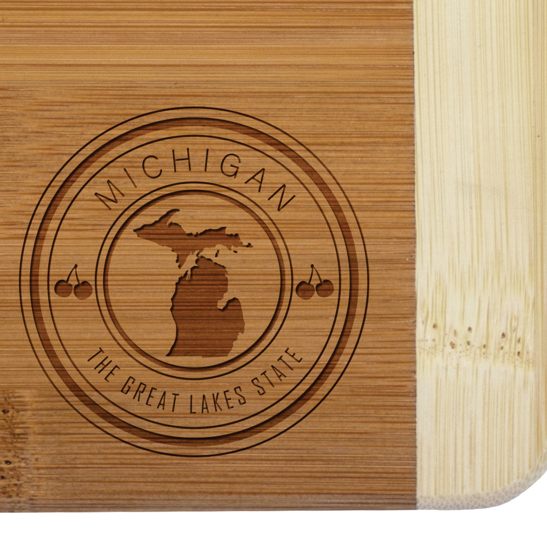 Michigan State Stamp 2-Tone Bar Board 2