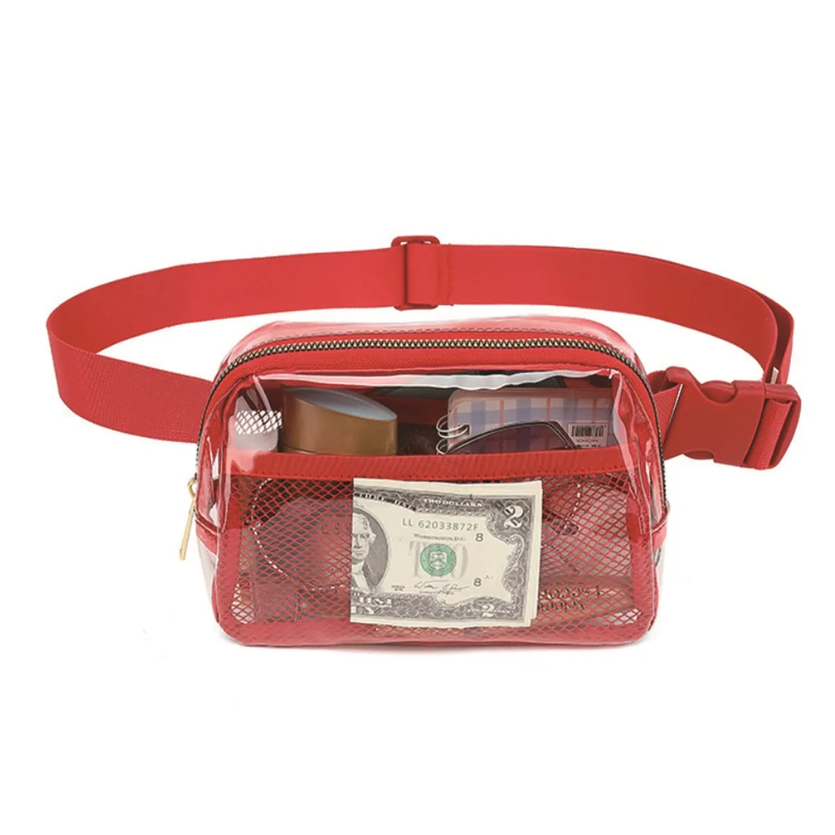 Stadium Approved Clear Belt Waist Bag with Adjustable Strap 4