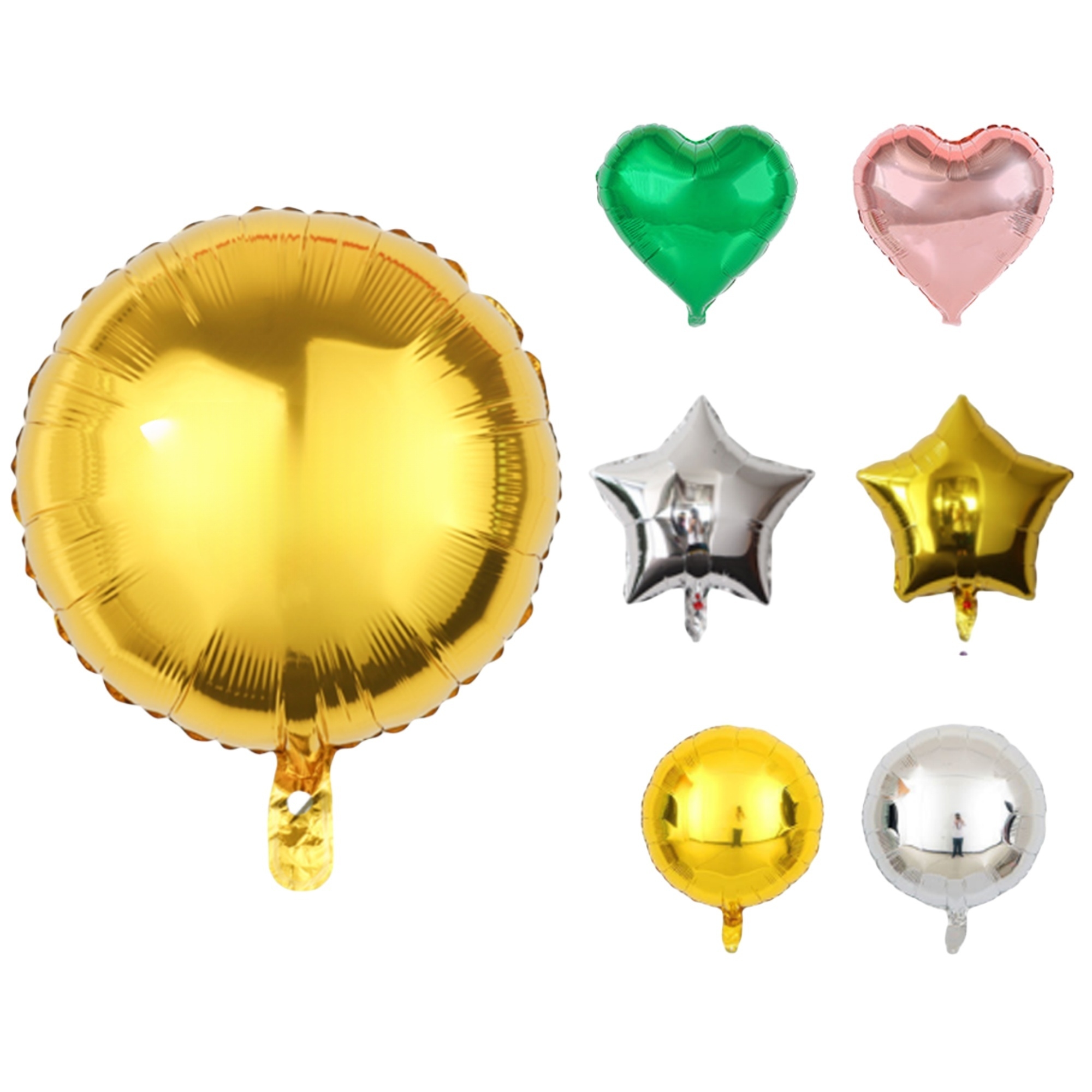 MOQ50 18 inch Silver Foil Balloons 3