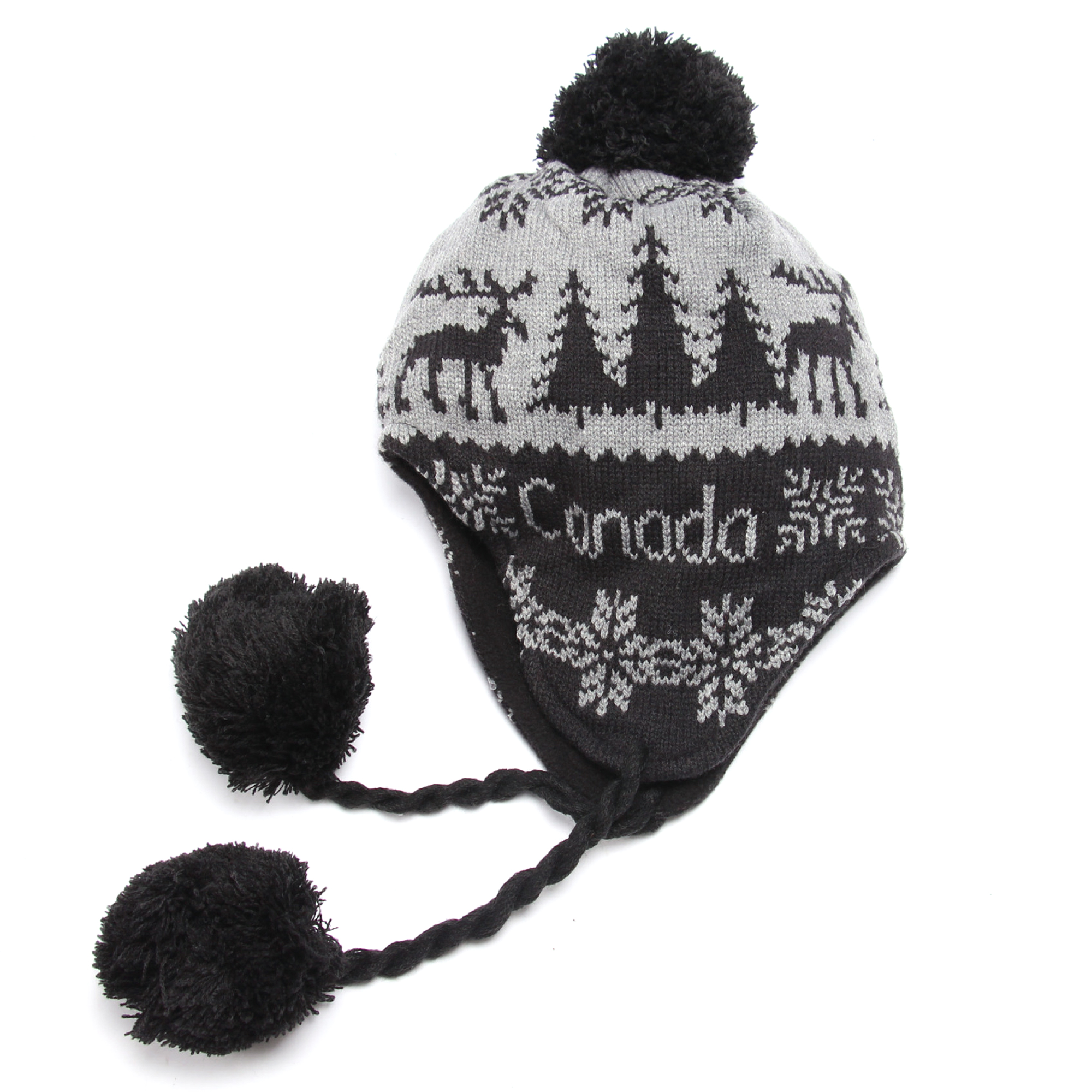 Christmas Patterned Pom Scarf Hat and Gloves Set Three Piece 6