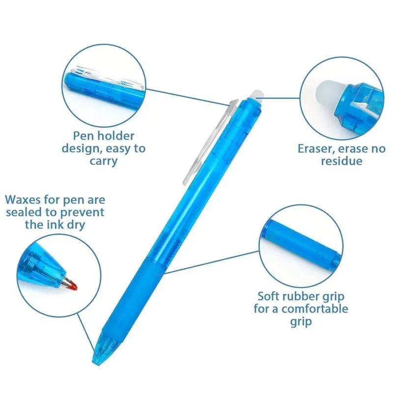 Erasable Refillable Retractable Gel Ink Pen 7