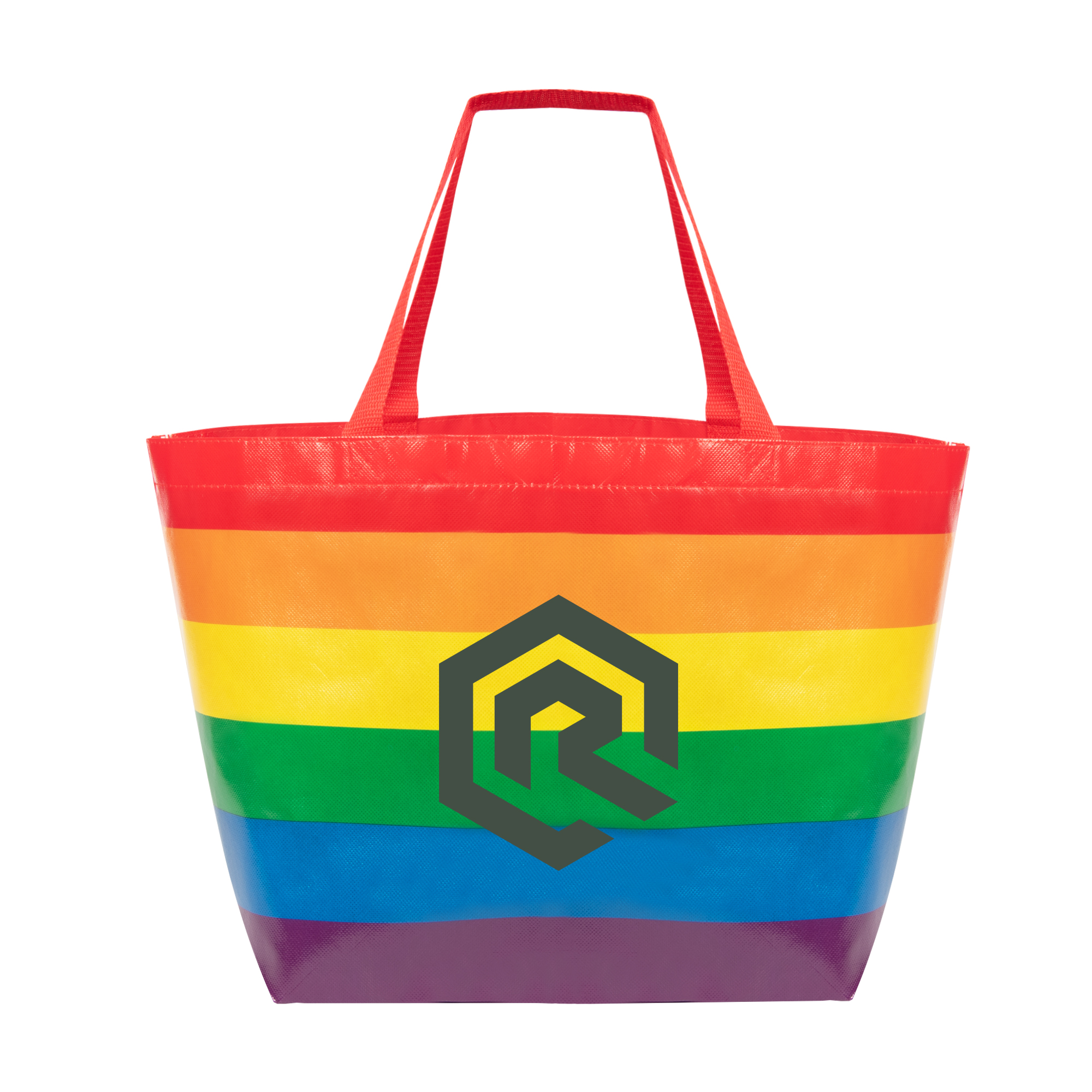Rainbow Laminated Non-Woven Tote Bag 2