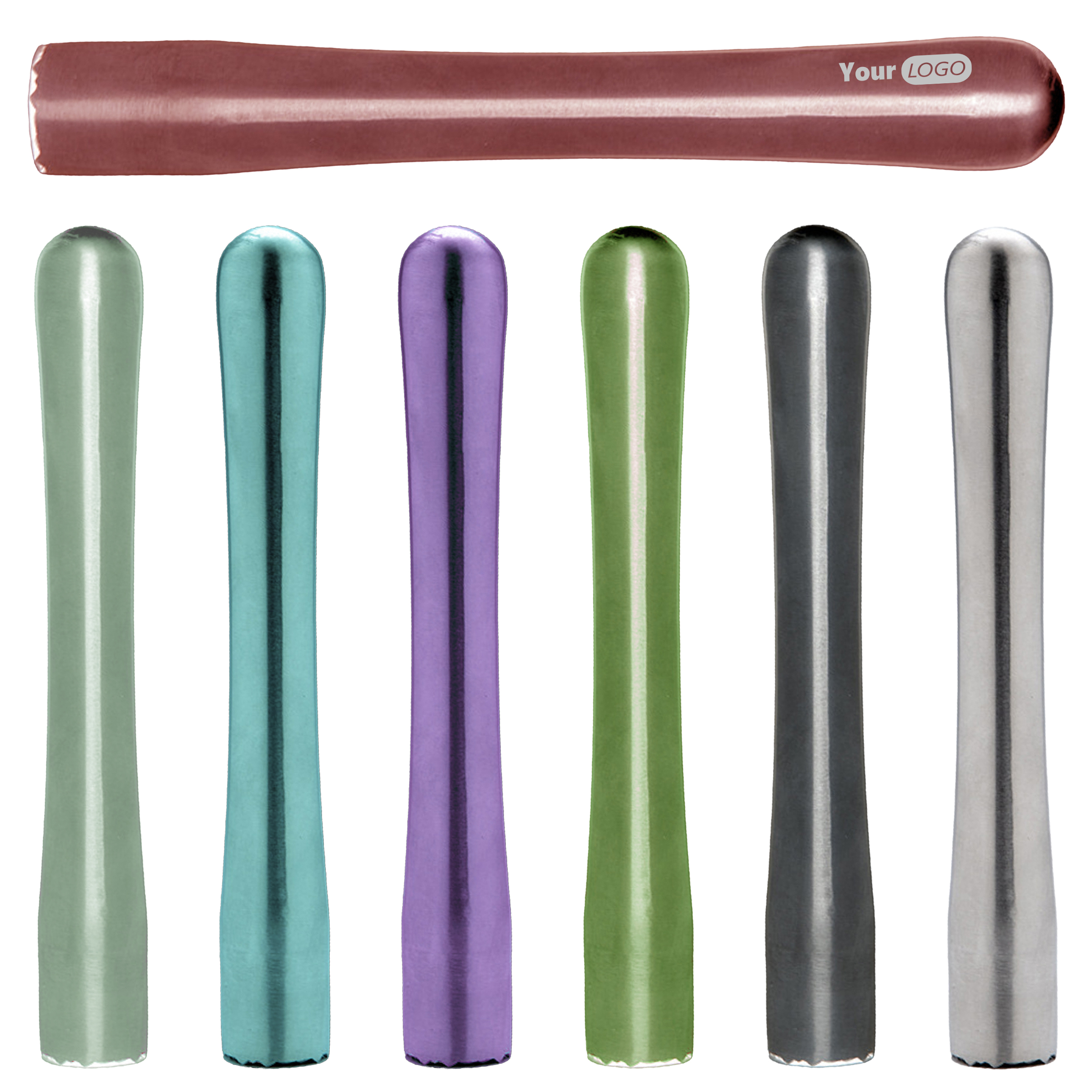 Stainless Steel Colorful Muddler Collection For Crafting Flavored Cocktails 2