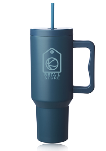 Madison 40 oz Tumbler with Handle and Straw Lid 15