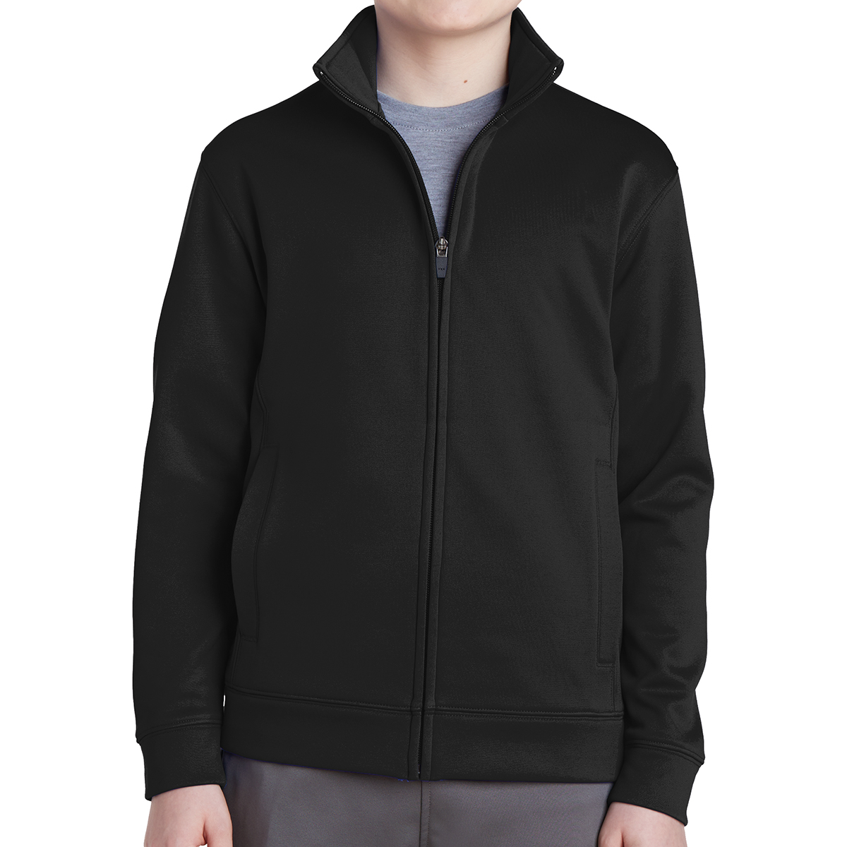 Sport-Tek® Youth Sport-Wick® Fleece Full-Zip Jacket 13
