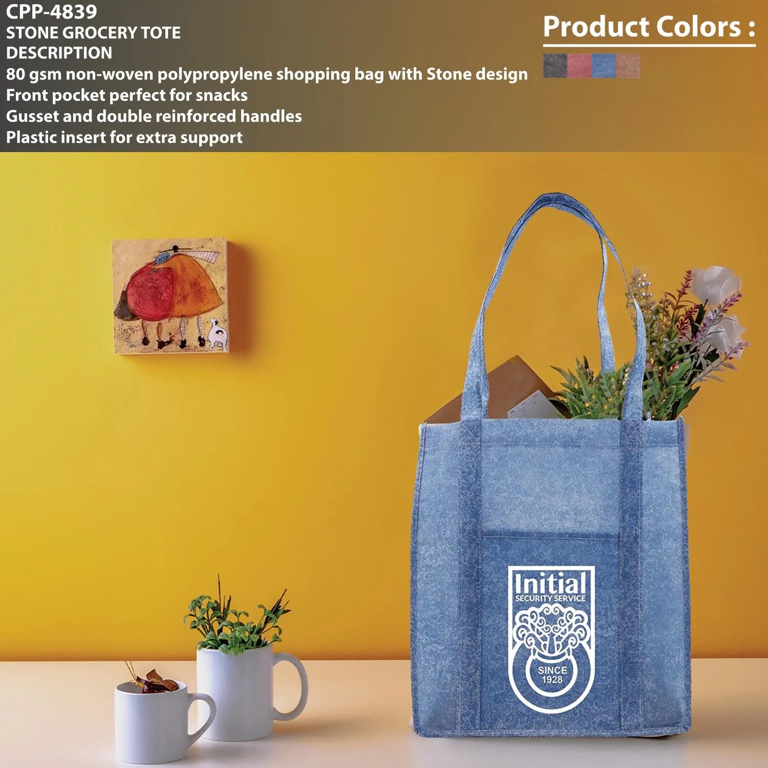 STONE GROCERY TOTE 10