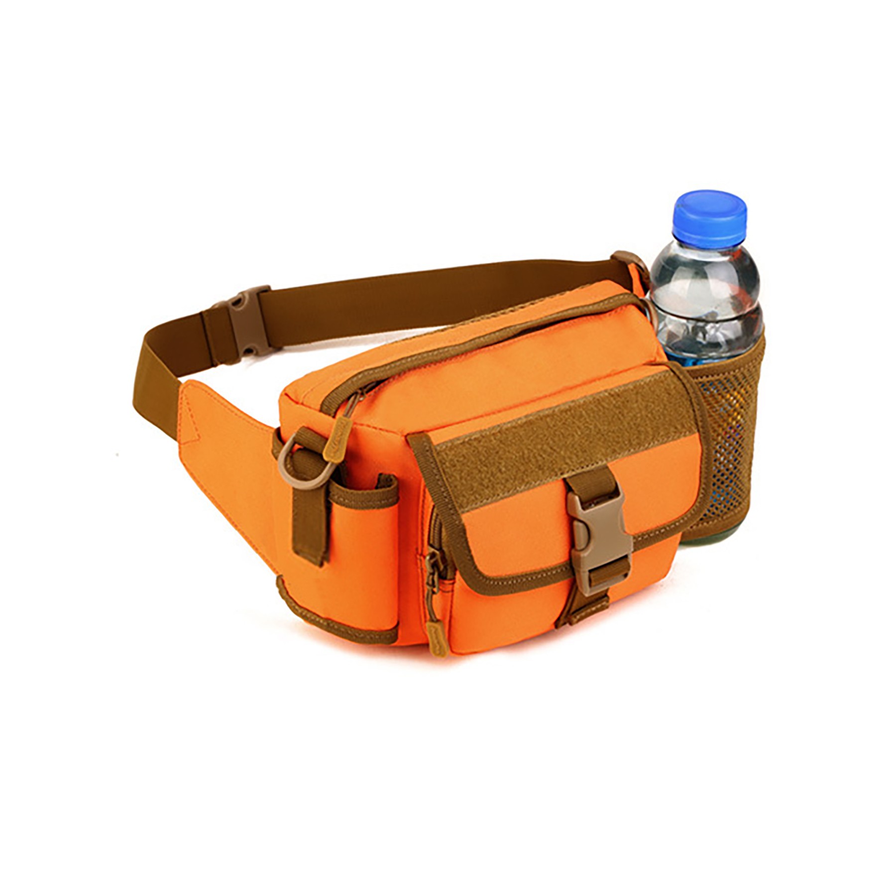 Outdoor Tactical Fanny Pack With Mesh Water Bottle Holder 4