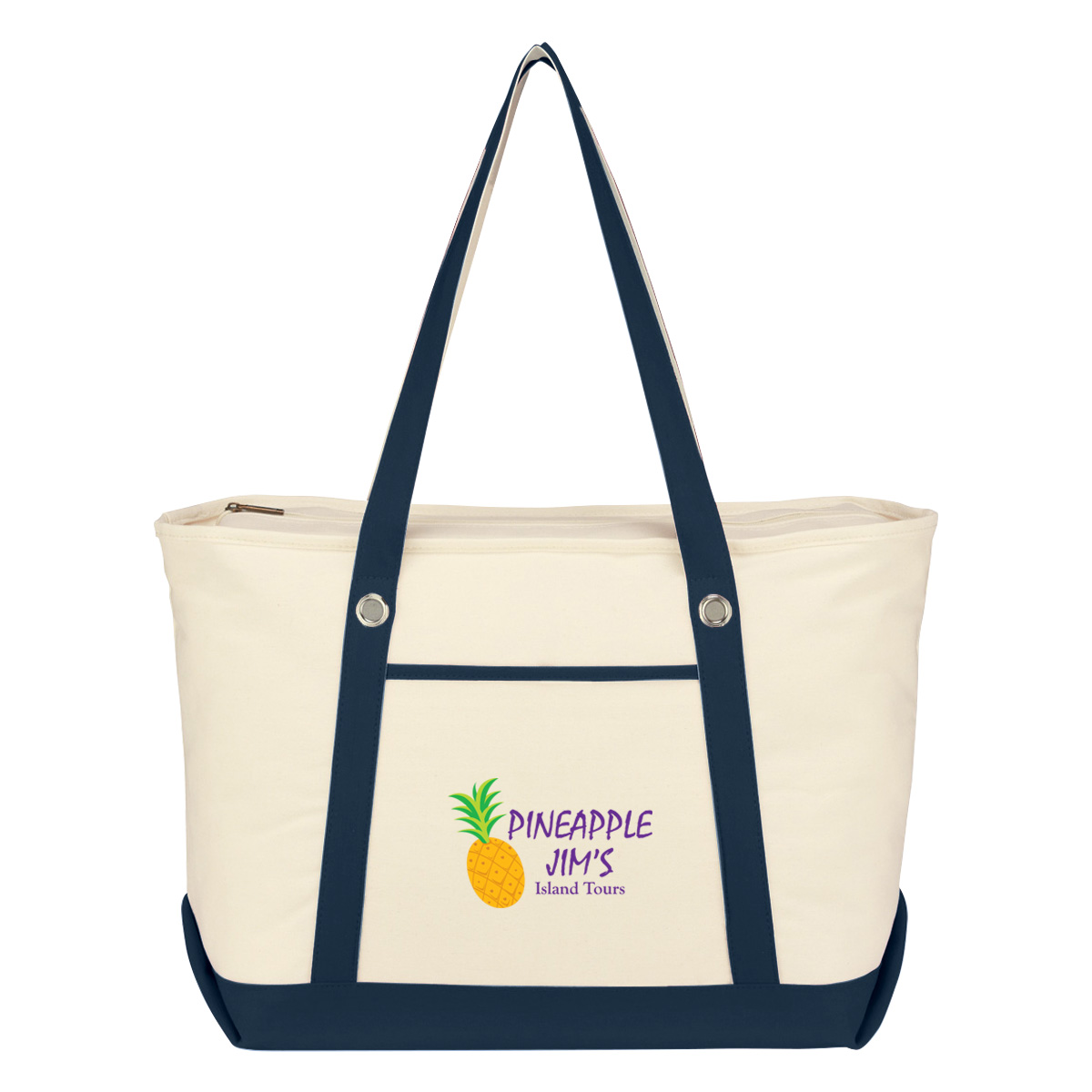 Large 12 Oz. Cotton Canvas Sailing Tote Bag 16
