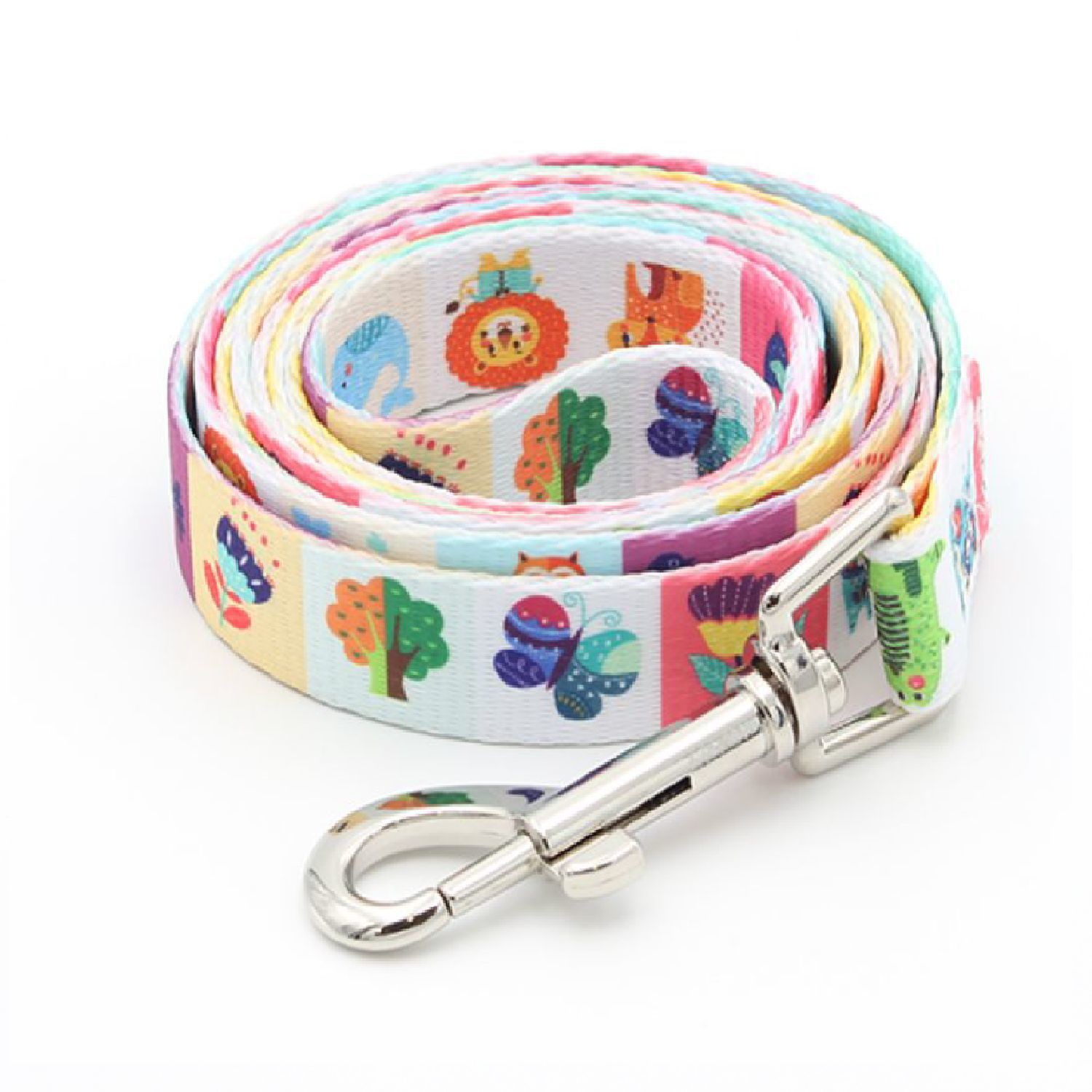1"W x 72"L rPET Eco-friendly Sublimation Pet Leash w/ Metal Carabiner 1
