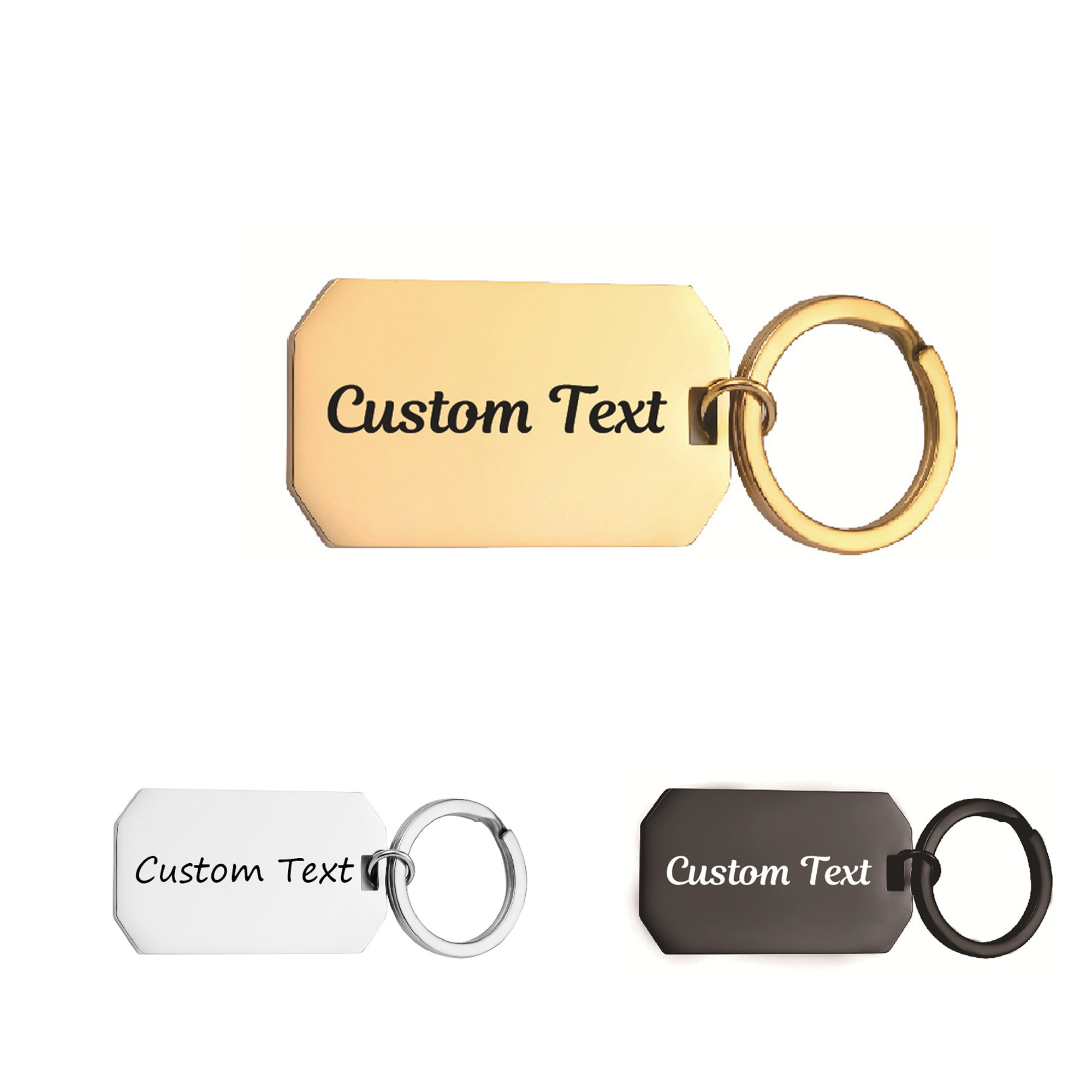 Metal Golden Keychain 2