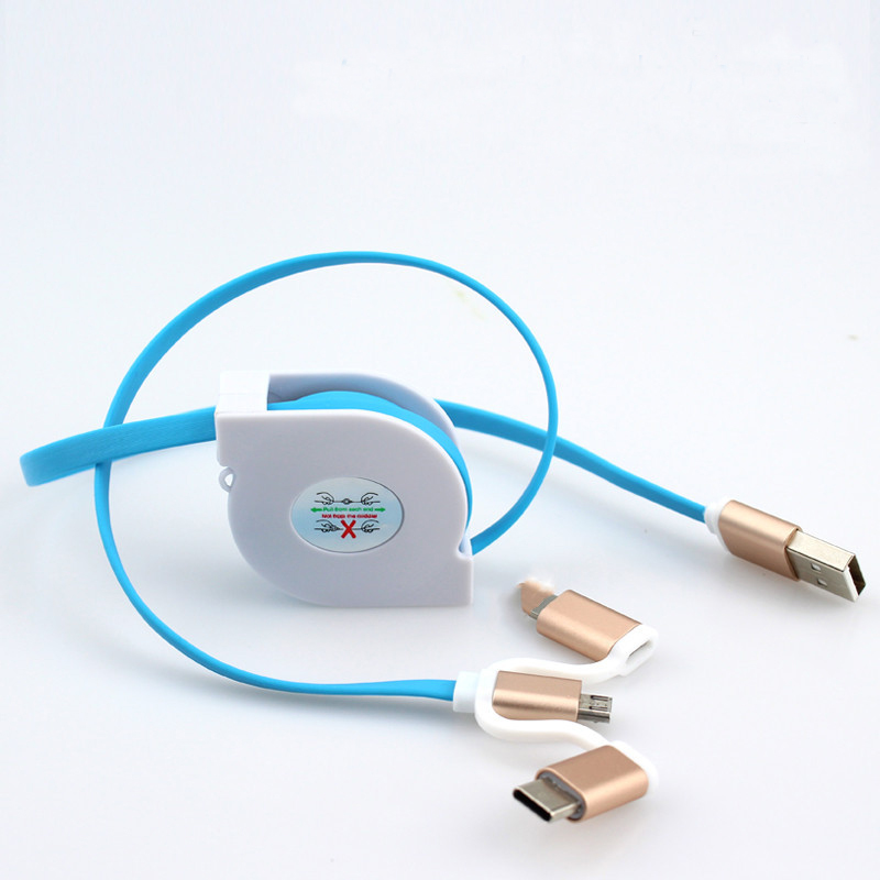 3 In 1 Telescoping 2.4A Fast Charge Cable Data Line 6