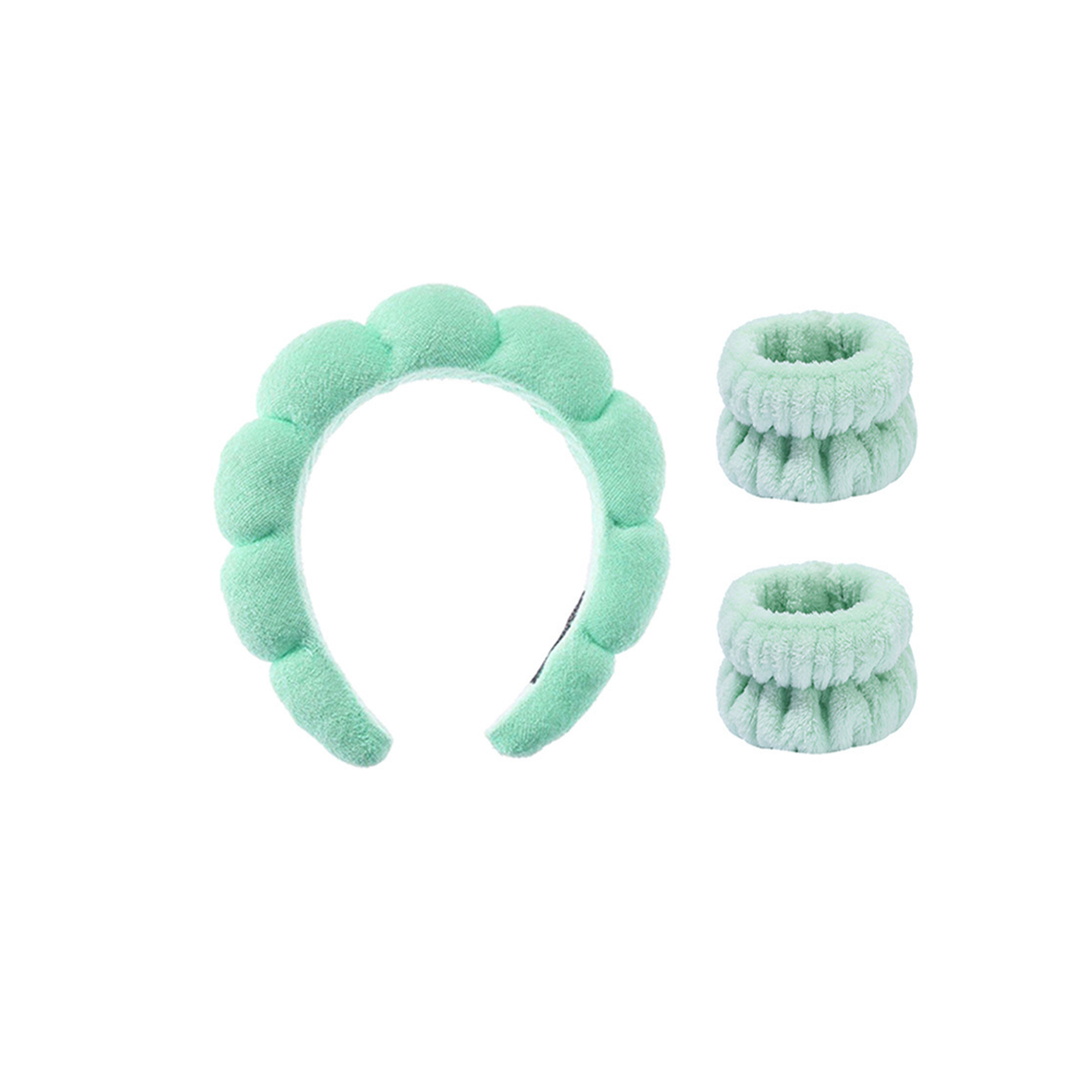 Spa Headband Wristband Set Three Piece 6