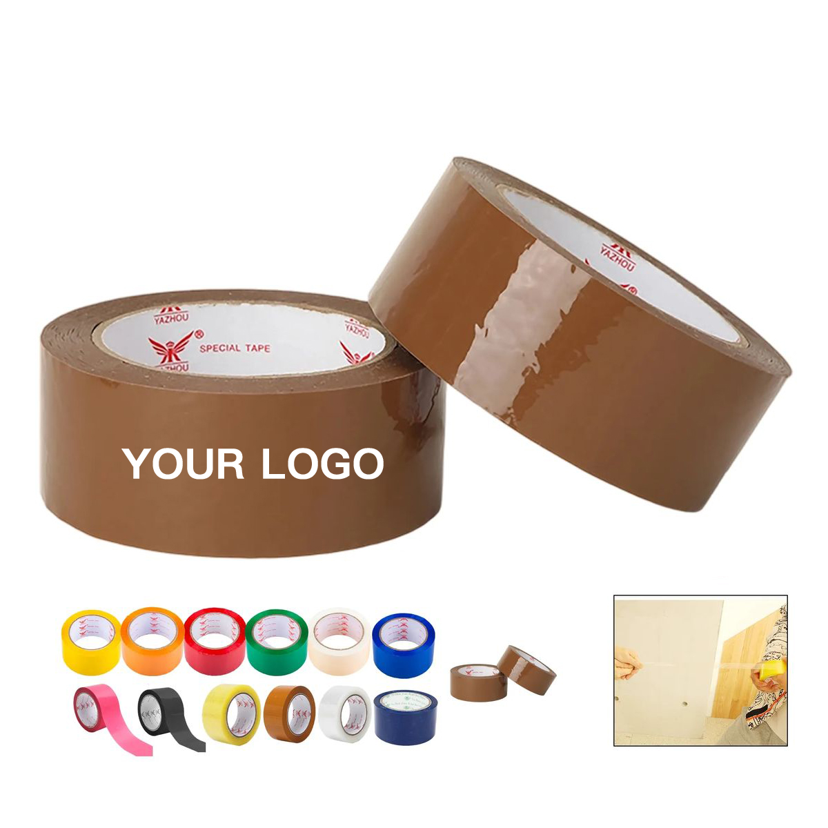 Durable Plastic Packaging Tape 1.8 Inch Wide Roll 3