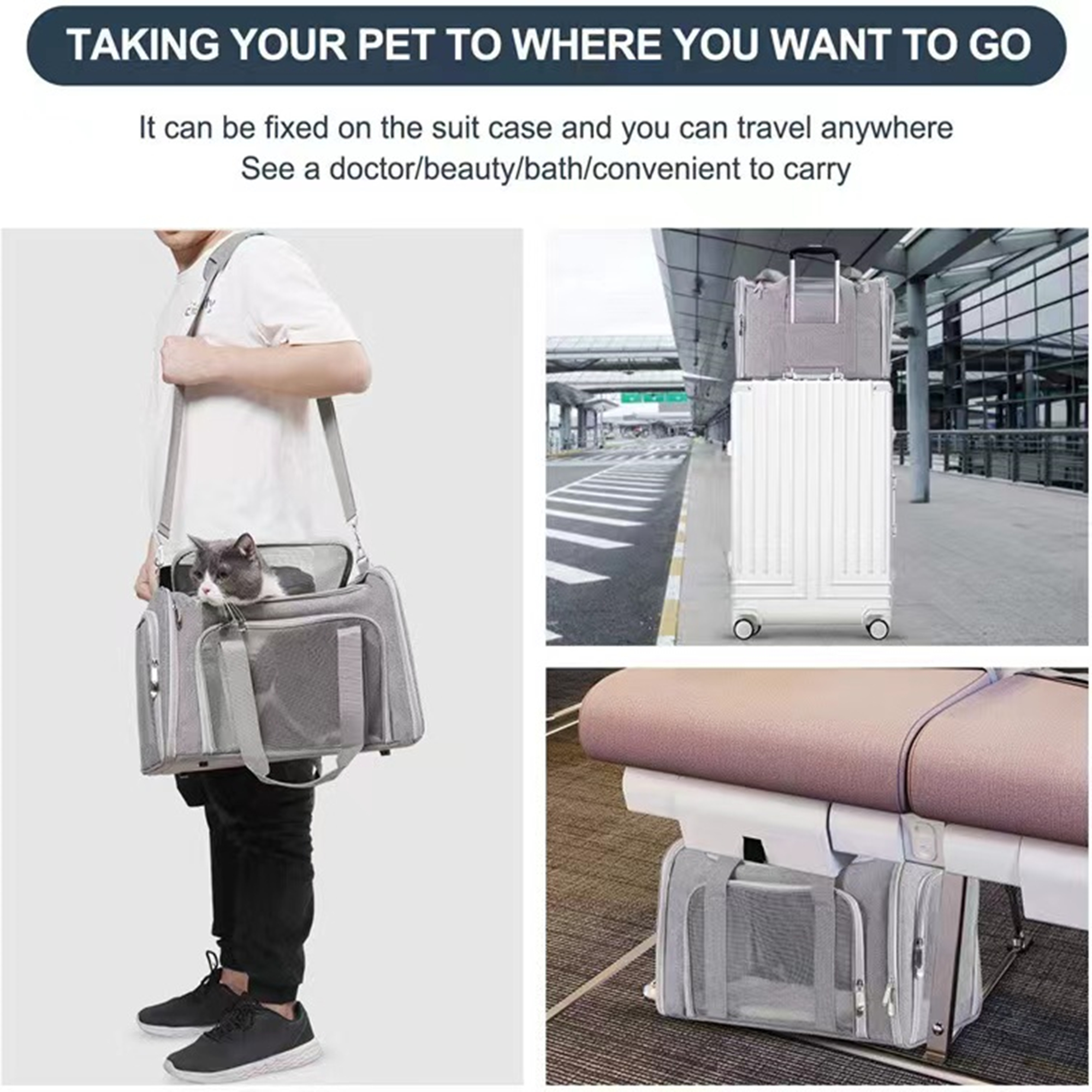 Pet Carrier With Handles For Dog Or Cat 3