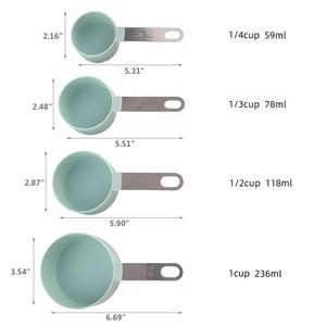 4 In 1 Measuring Cup With Steel Handle And Engraved Measurement Marks 22