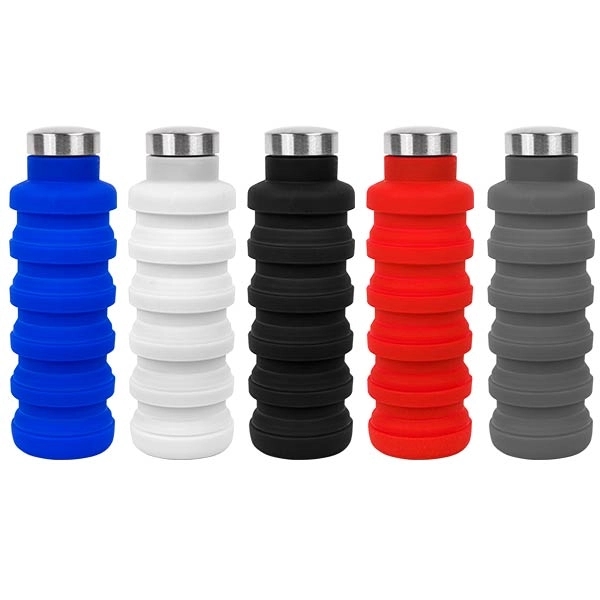 17oz Collapsible Silicon Water Bottle 15