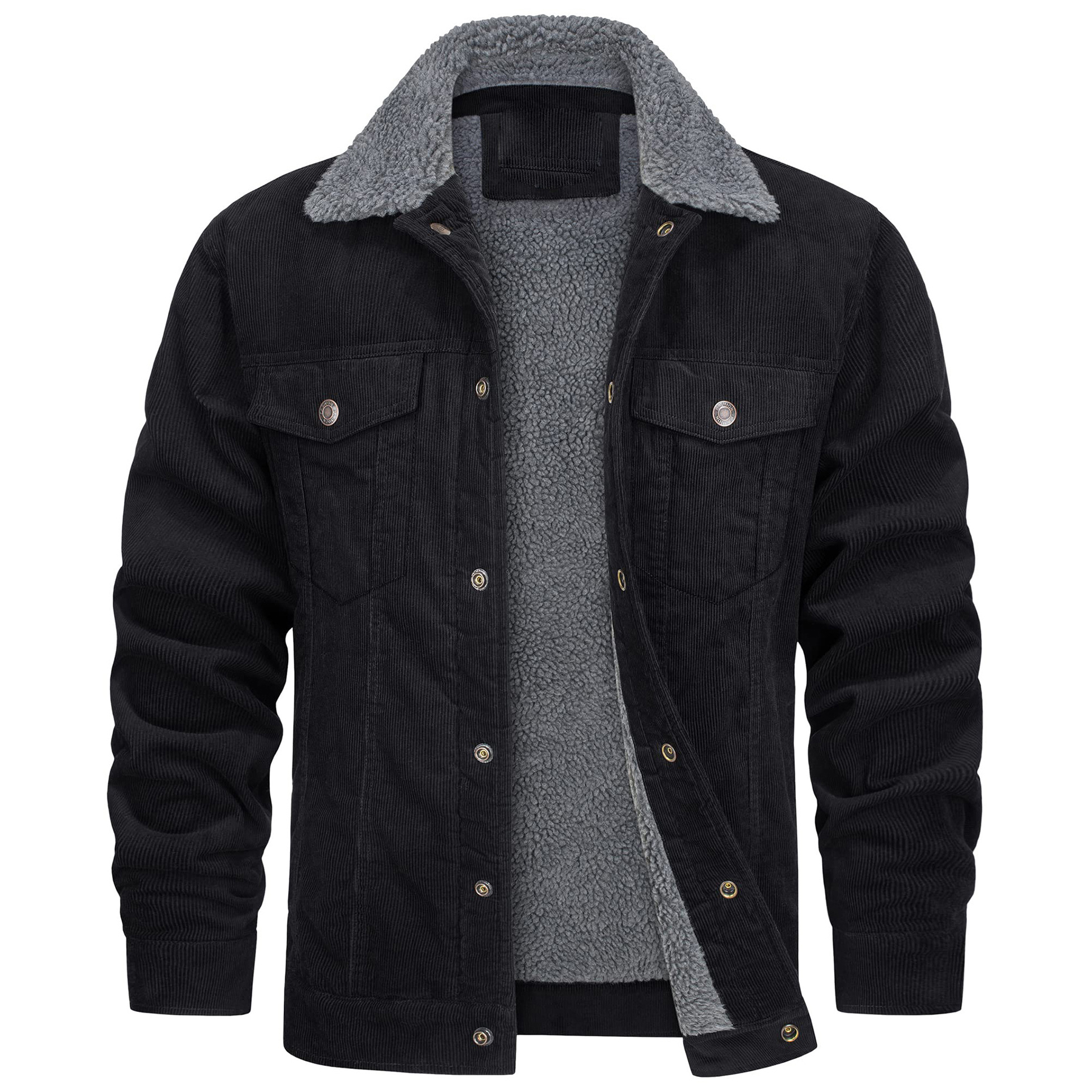 Men's Corduroy Lapel Jacket 2