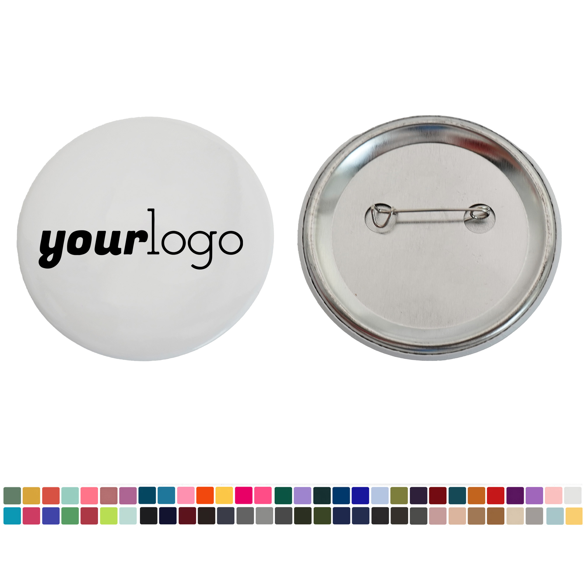 Promotional Round Tinplate Button Brooch Pins 3