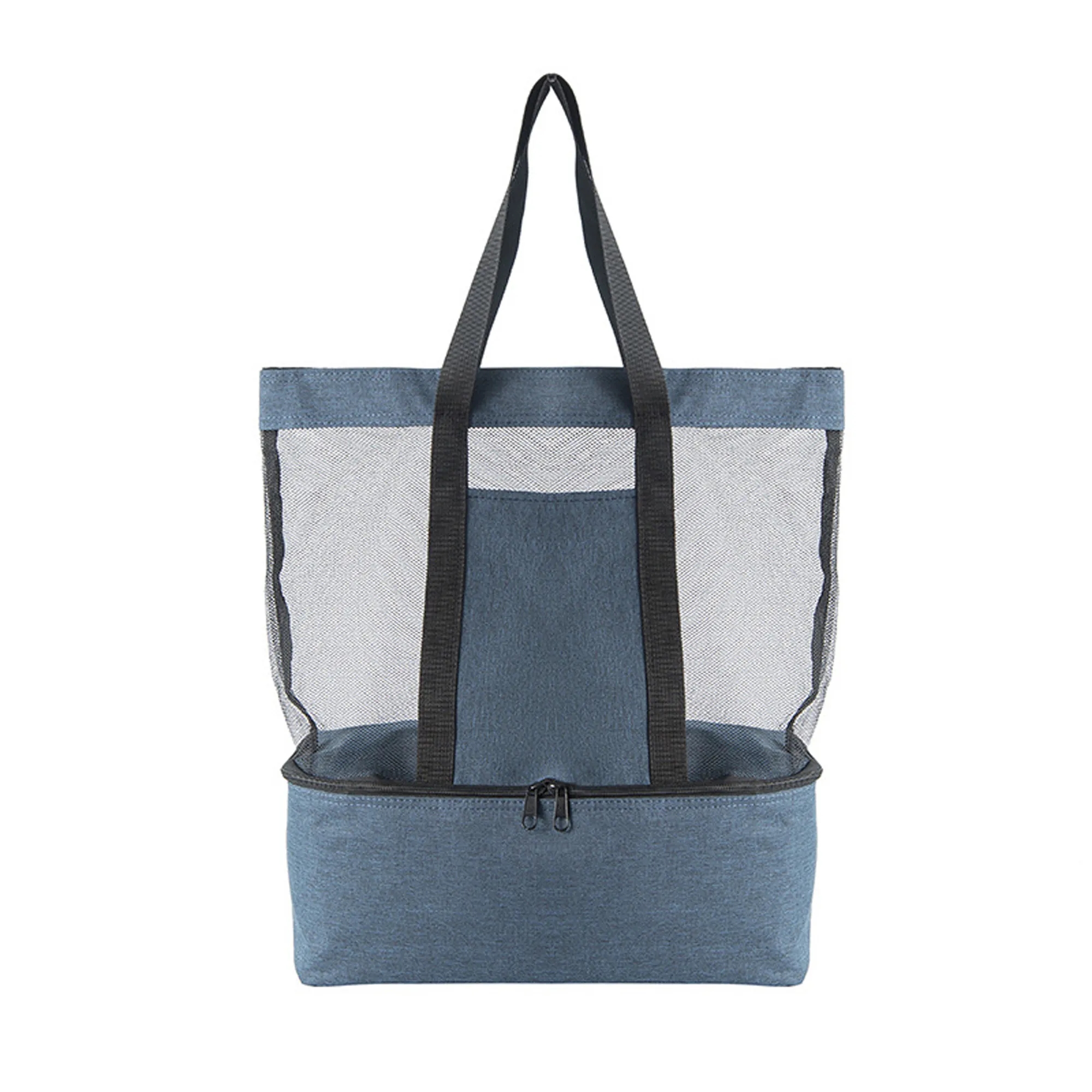 Oversized Mesh Beach Tote Bag with Wet/Dry and Cooler Compar 6