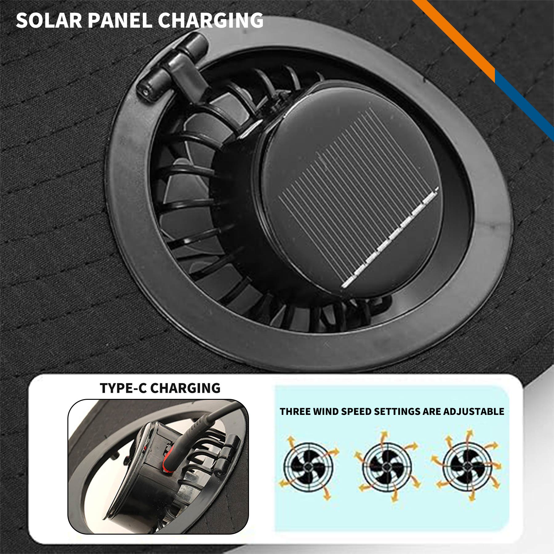 Armor Solar Double Fan Bucket Hat With String 5