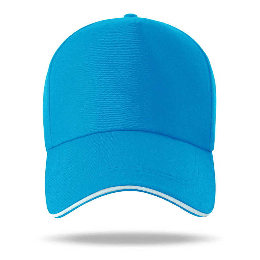 Stock Poly Cotton 5 Panel Cap, Double Buckle Back Fastener 22