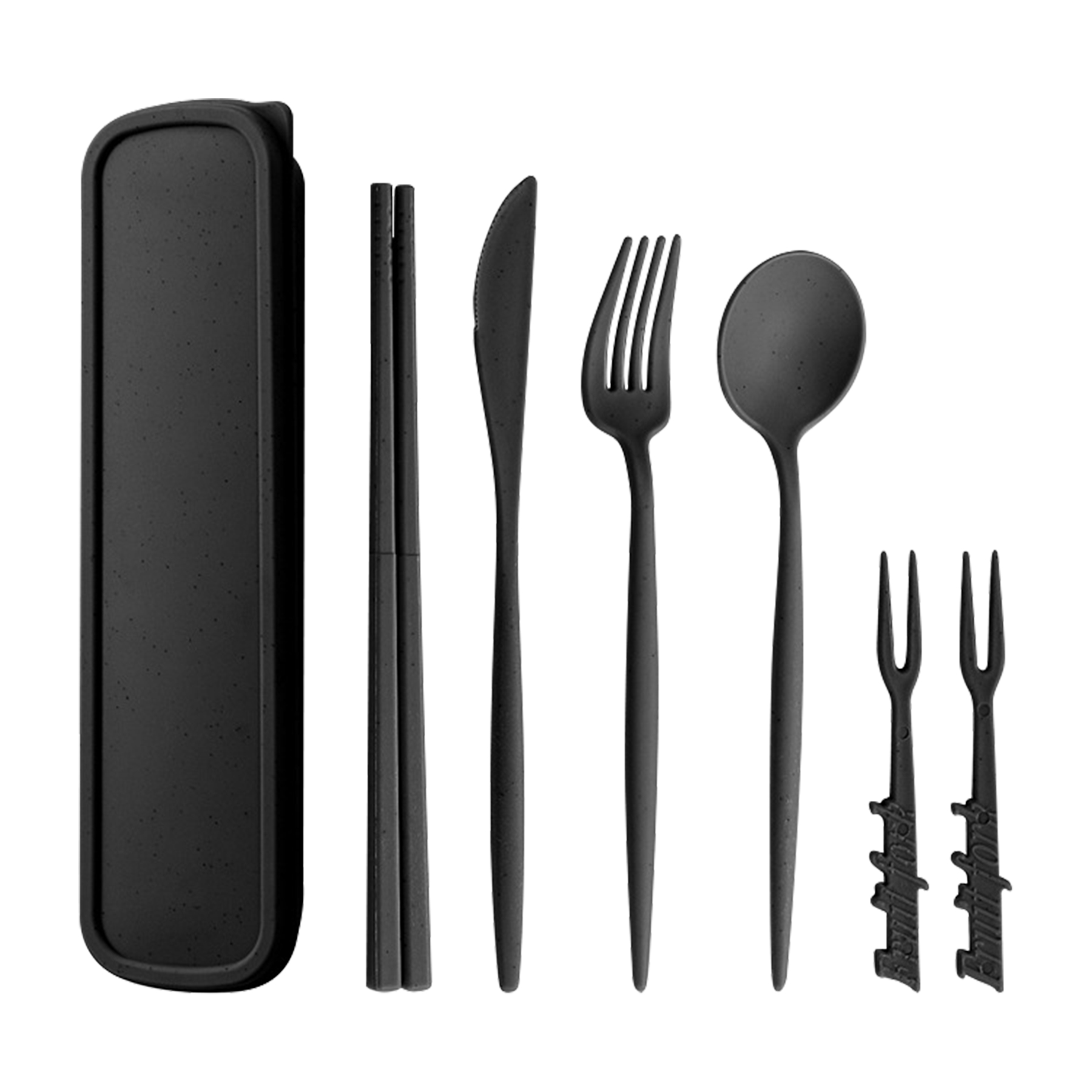 Portable Wheat Straw Cutlery Set 3