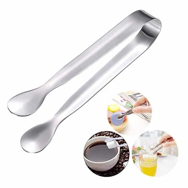 STAINLESS STEEL ICE CUBE TONGS 4