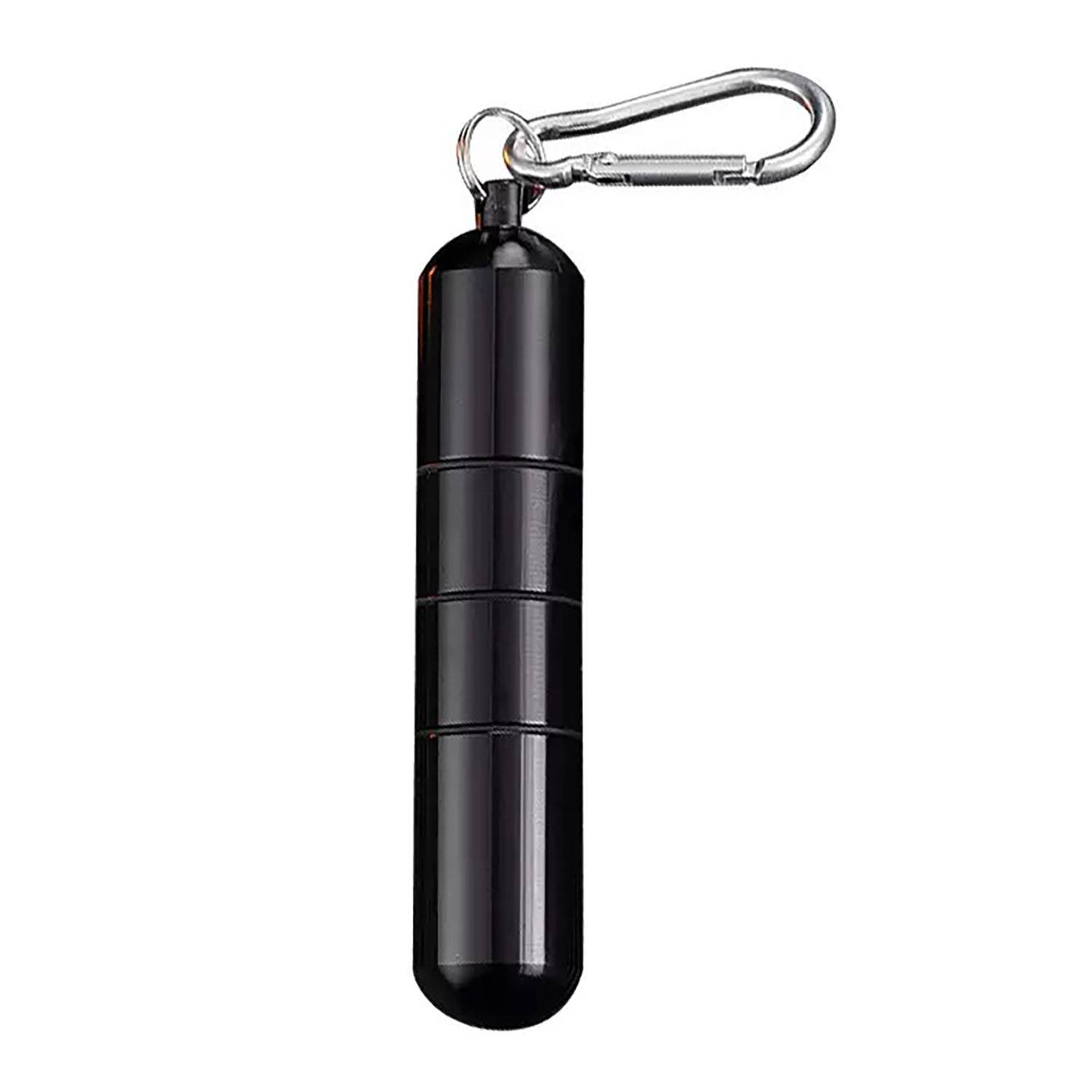 Portable Metal Cigarette Tube Holder w/ Carabiner 2